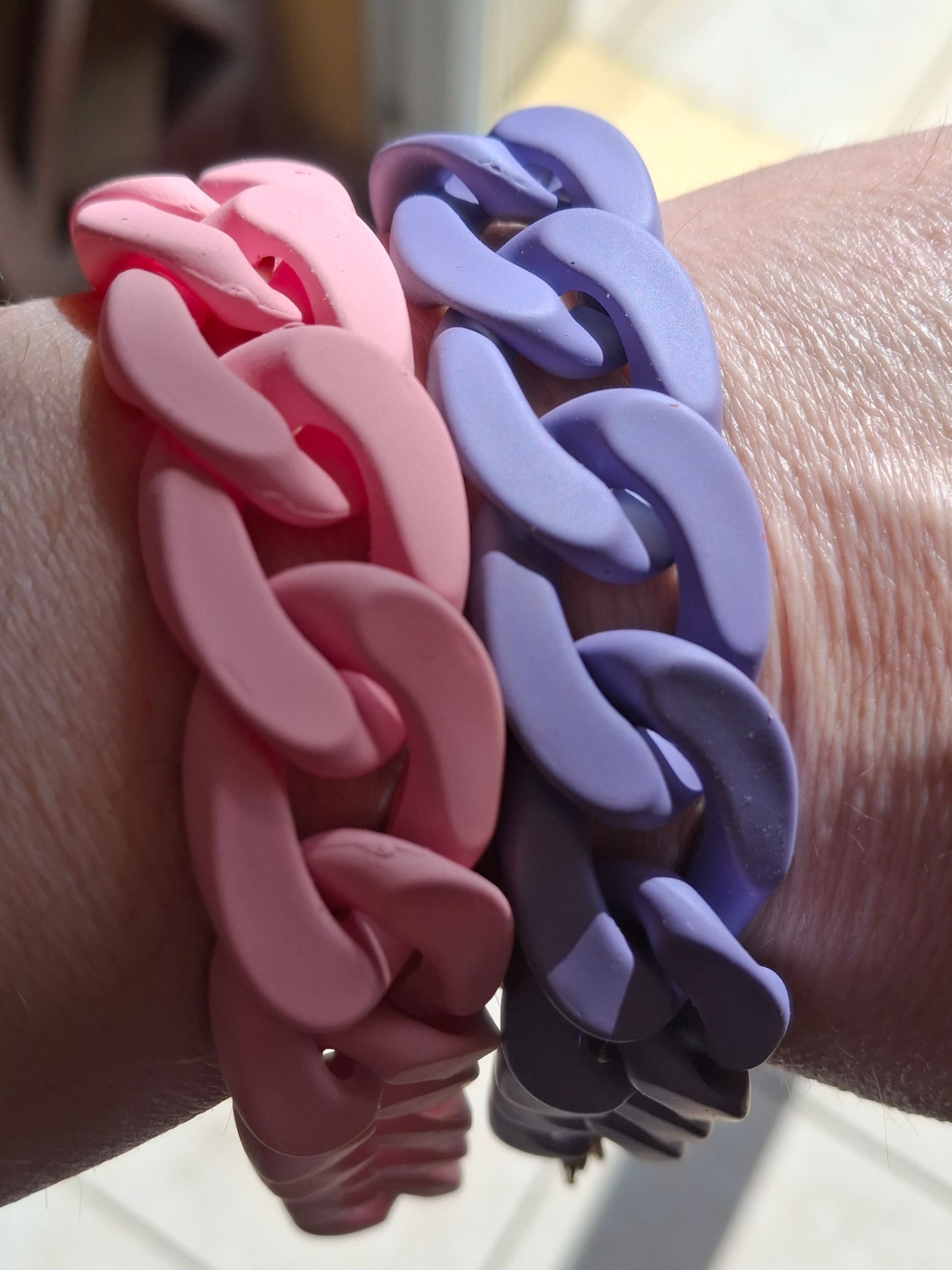 Custom-made acrylic mesh bracelet