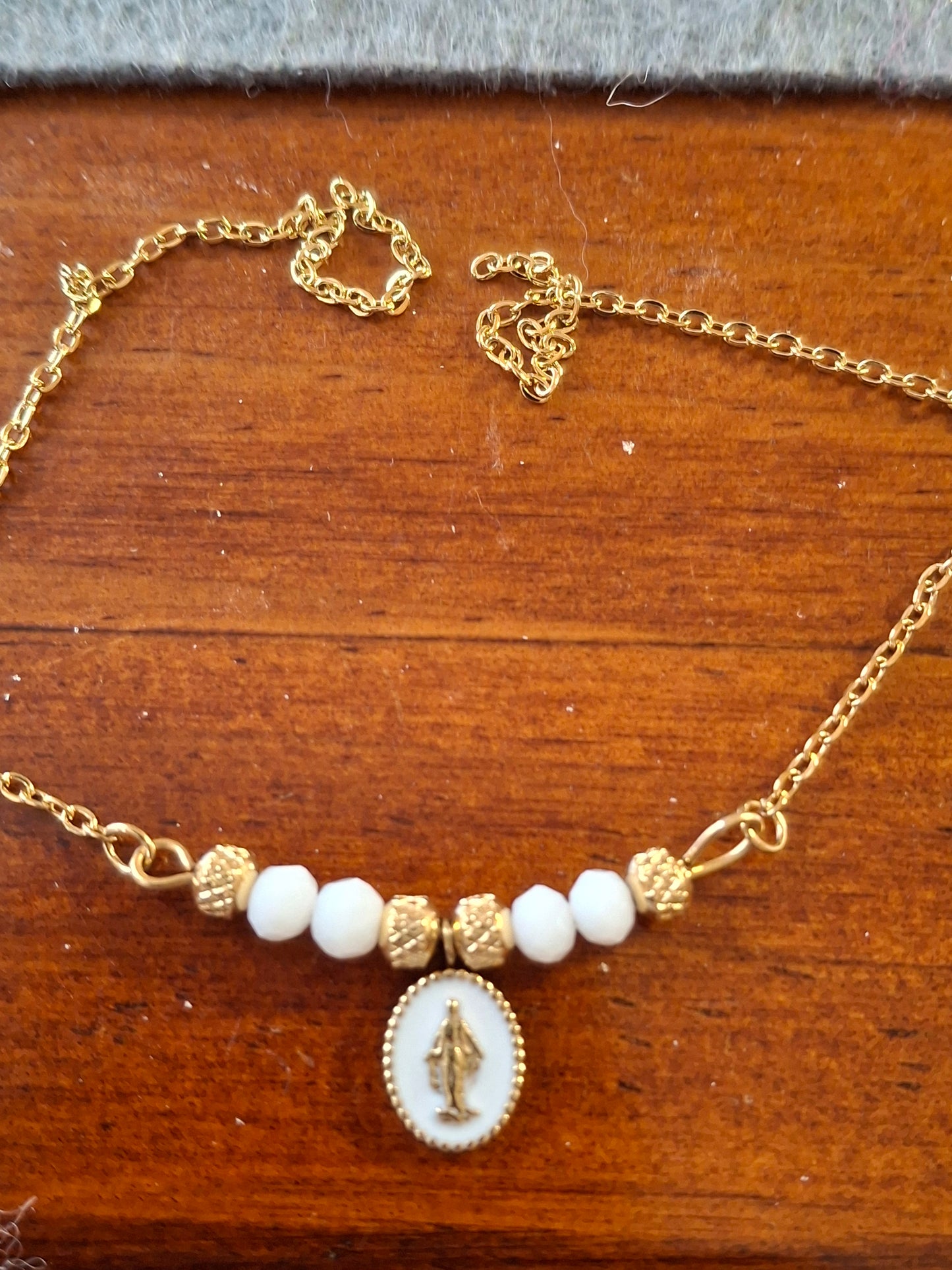 Bracelet chaîne acier inoxydable stainless steel 316 ,madone stainless steel 316 handmade sur mesure