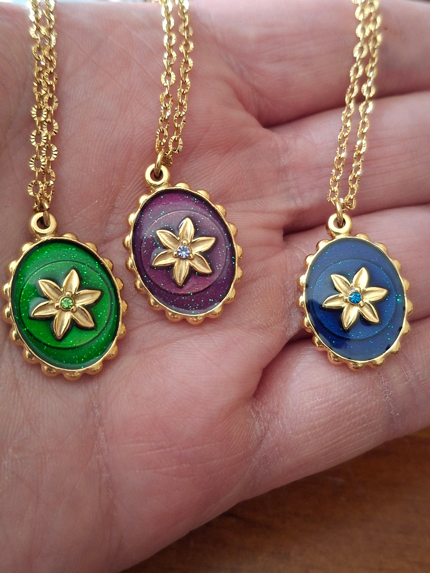 Collier chaîne dorée acier inoxydable stainless steel 316,pendentif stainless steel 316