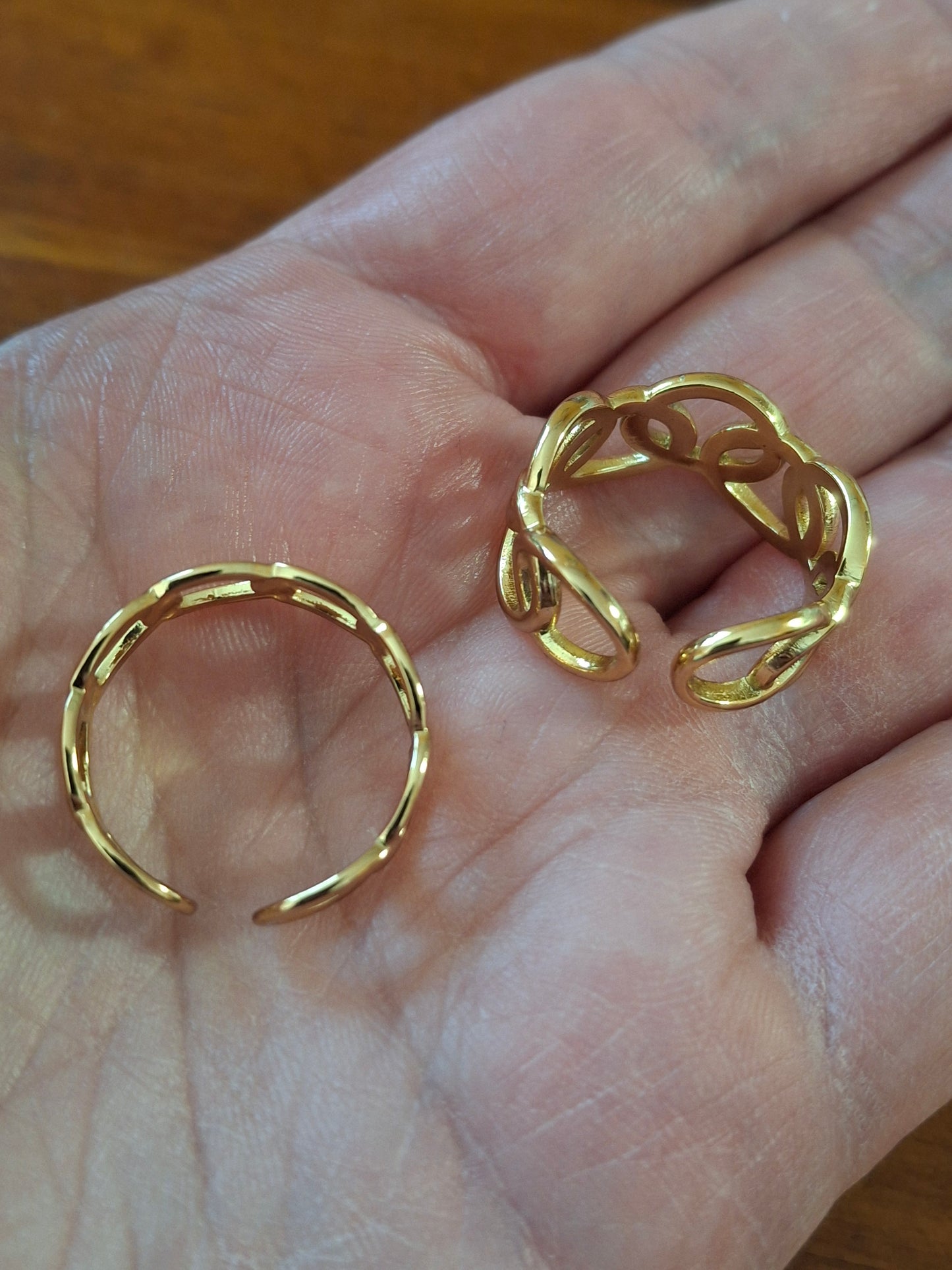 Bague acier inoxydable stainless steel 316 réglable ajustable