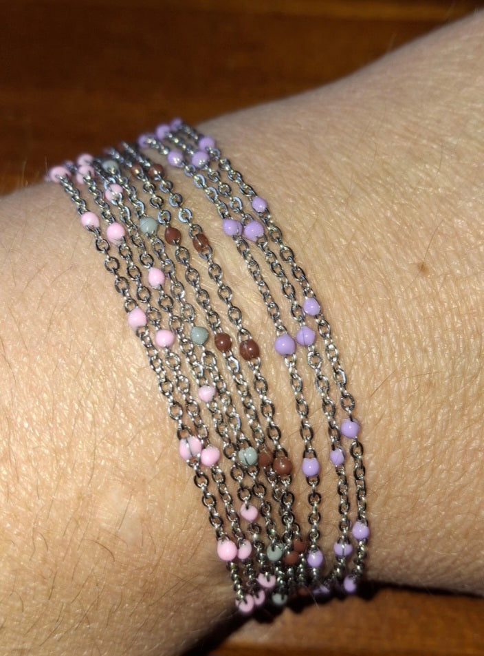 Bracelet chaîne acier inoxydable stainless steel 316 sur mesure