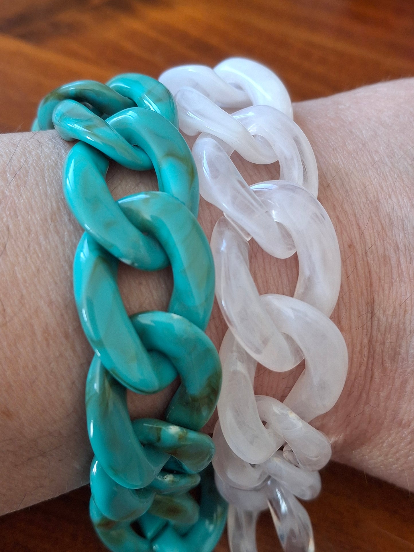 Custom-made acrylic mesh bracelet