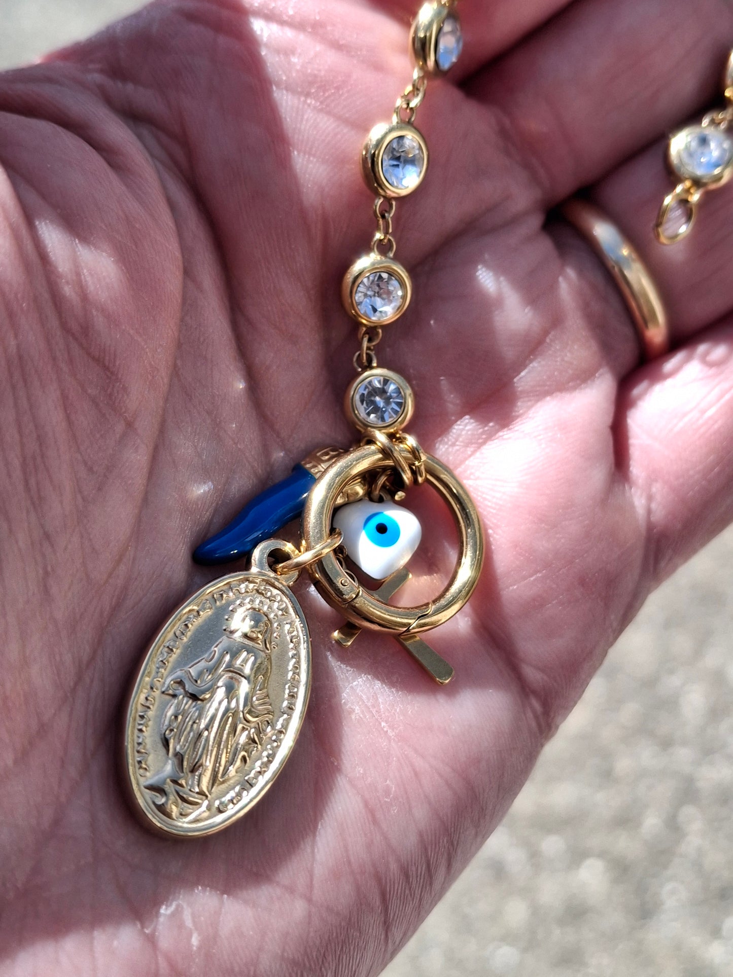 Armband Kette Edelstahl 316 von höchster Qualität und handgefertigte maßgeschneiderte Anhänger aus Edelstahl 316