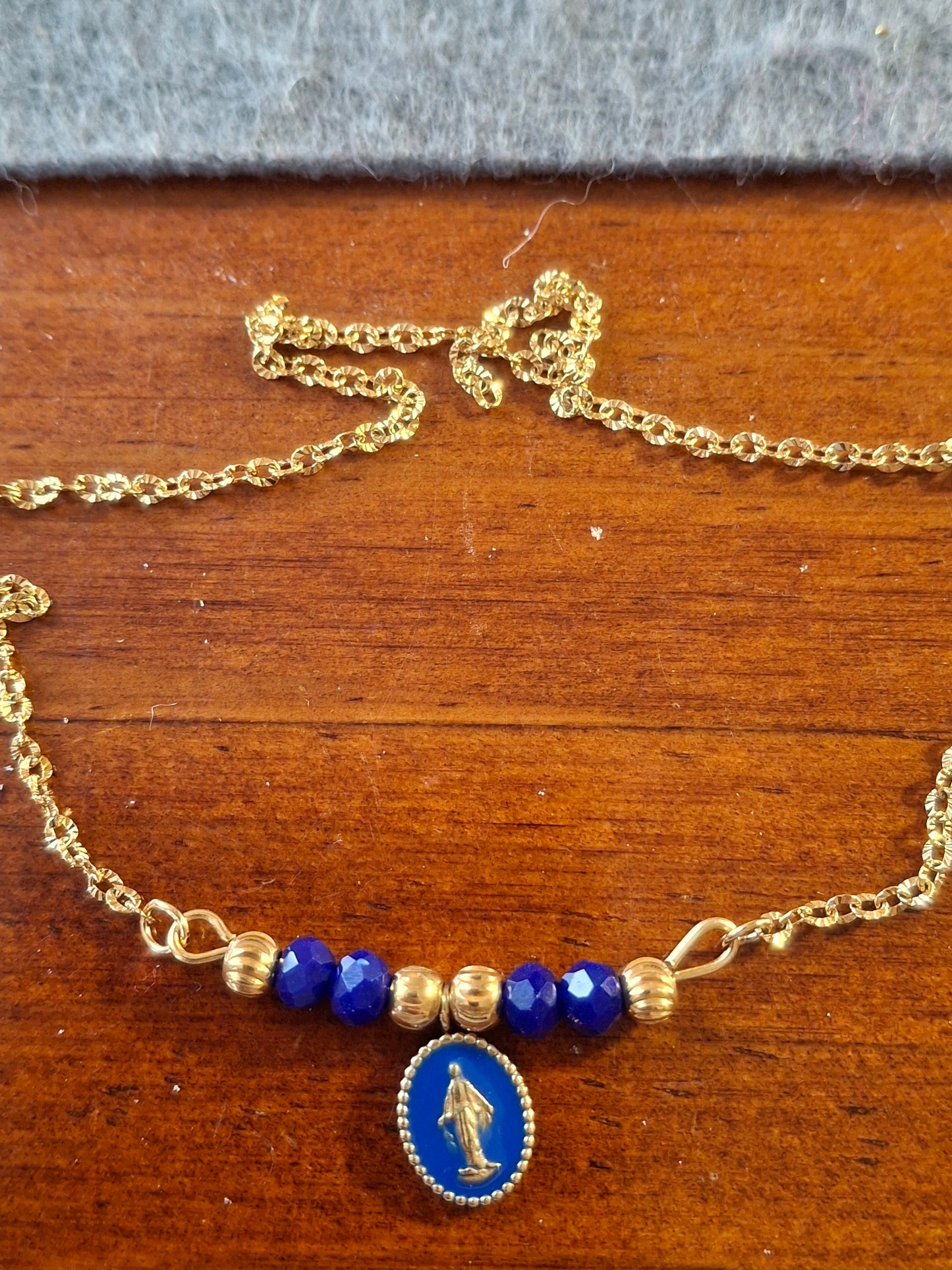 Bracelet chaîne acier inoxydable stainless steel 316 madone stainless steel 316 handmade sur mesure