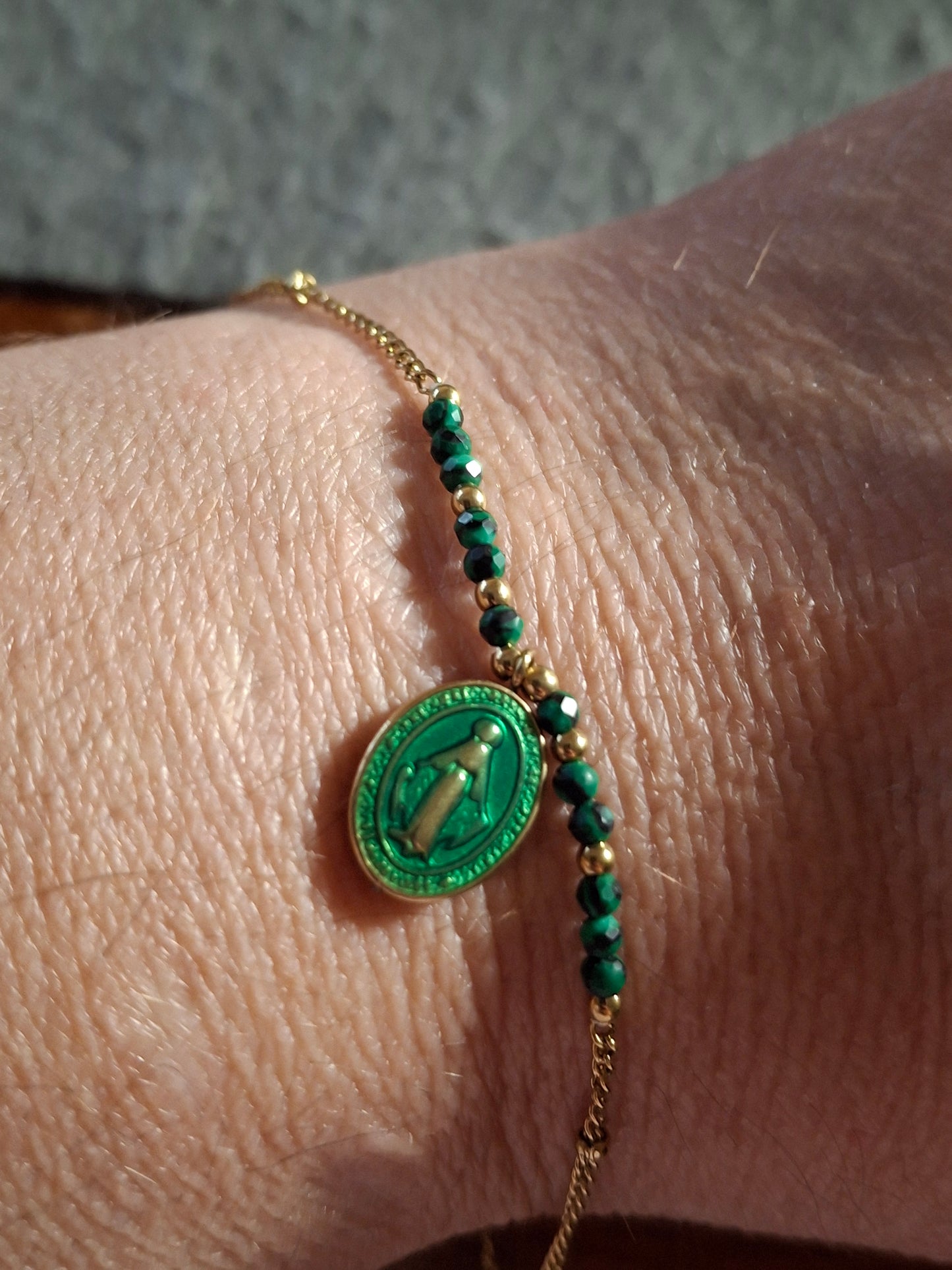 Bracelet acier inoxydable stainless steel 316 madone sur mesure