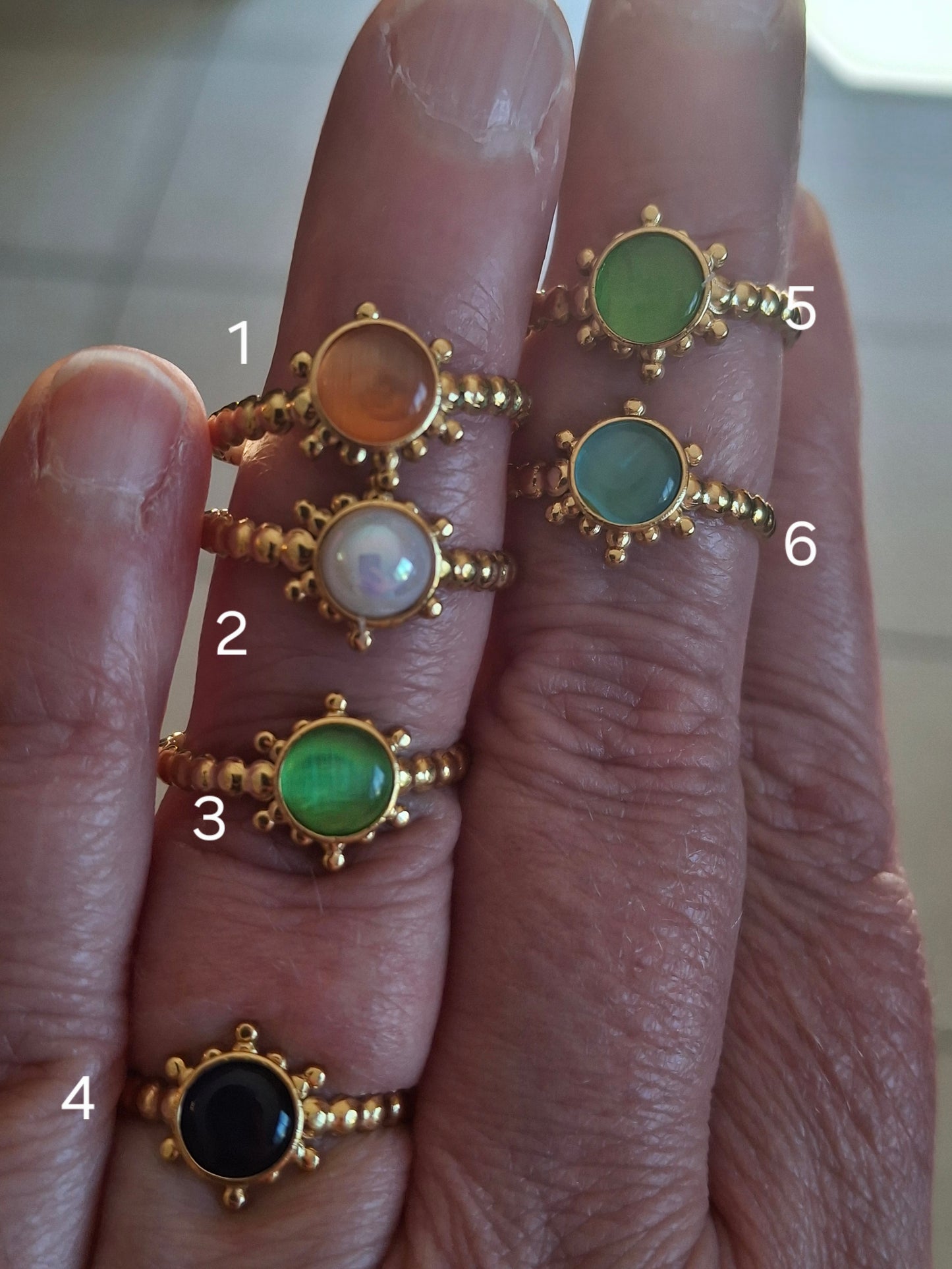 Verstellbarer Ring aus Edelstahl 316