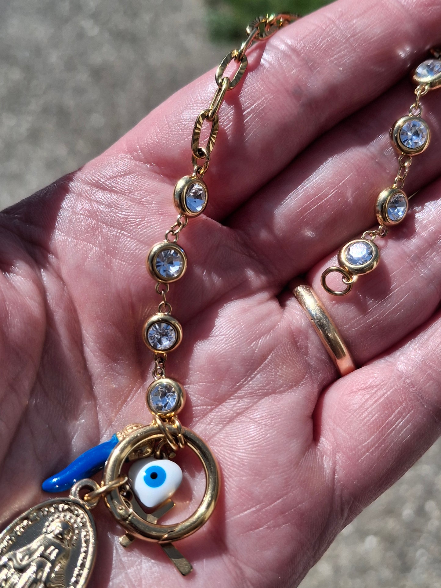 Armband Kette Edelstahl 316 von höchster Qualität und handgefertigte maßgeschneiderte Anhänger aus Edelstahl 316