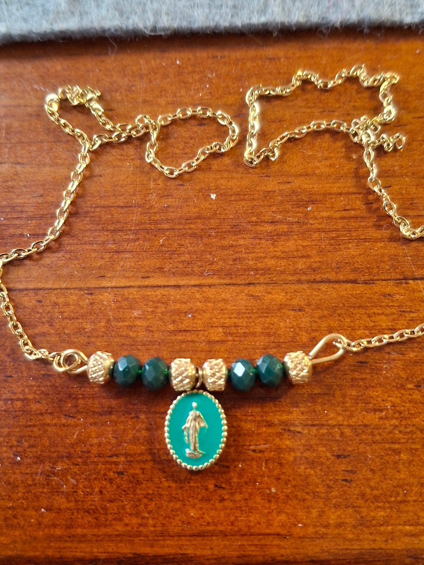 Bracelet chaîne acier inoxydable stainless steel 316 madone stainless steel 316 handmade sur mesure