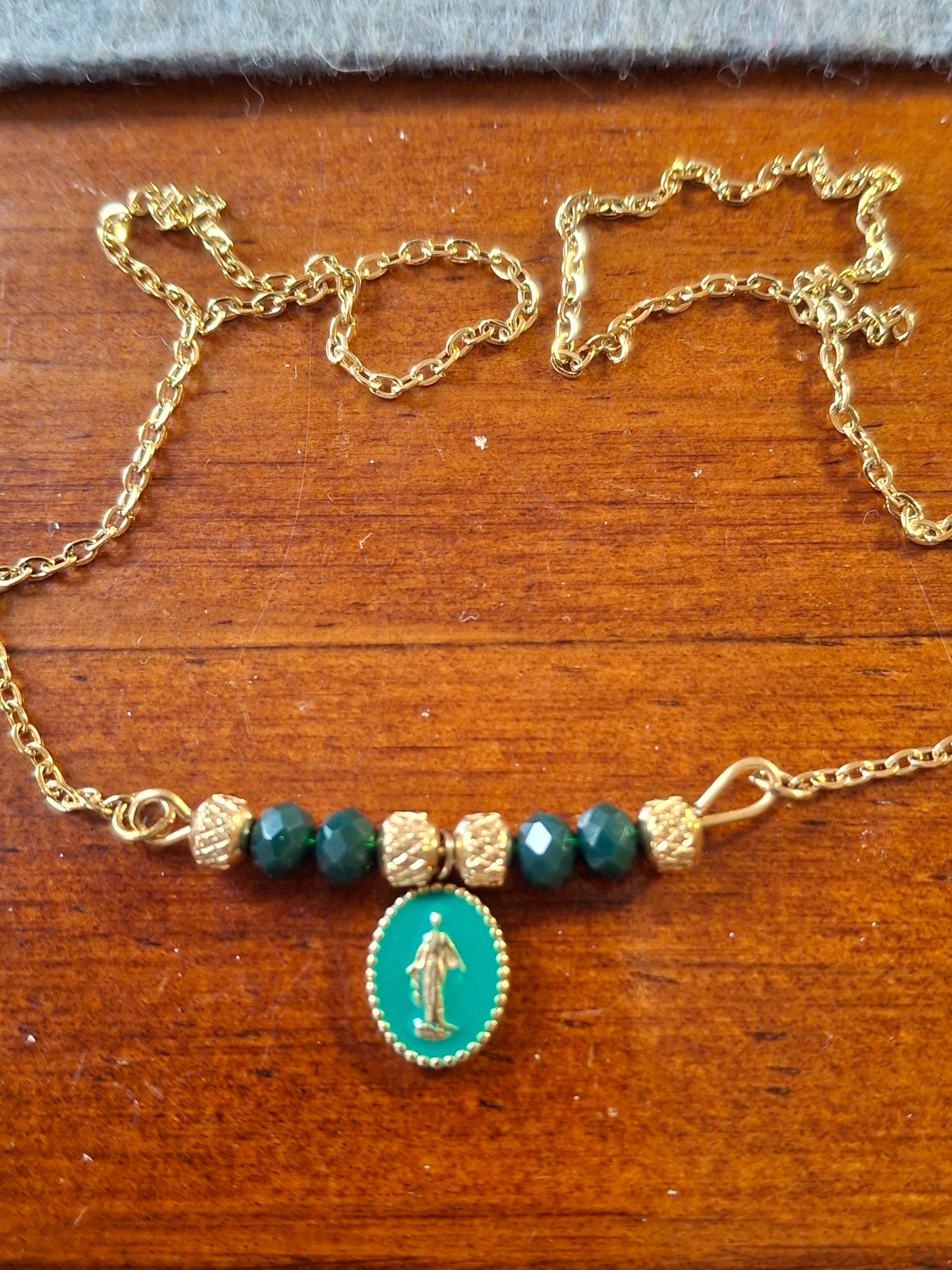 Bracelet chaîne acier inoxydable stainless steel 316 madone stainless steel 316 handmade sur mesure