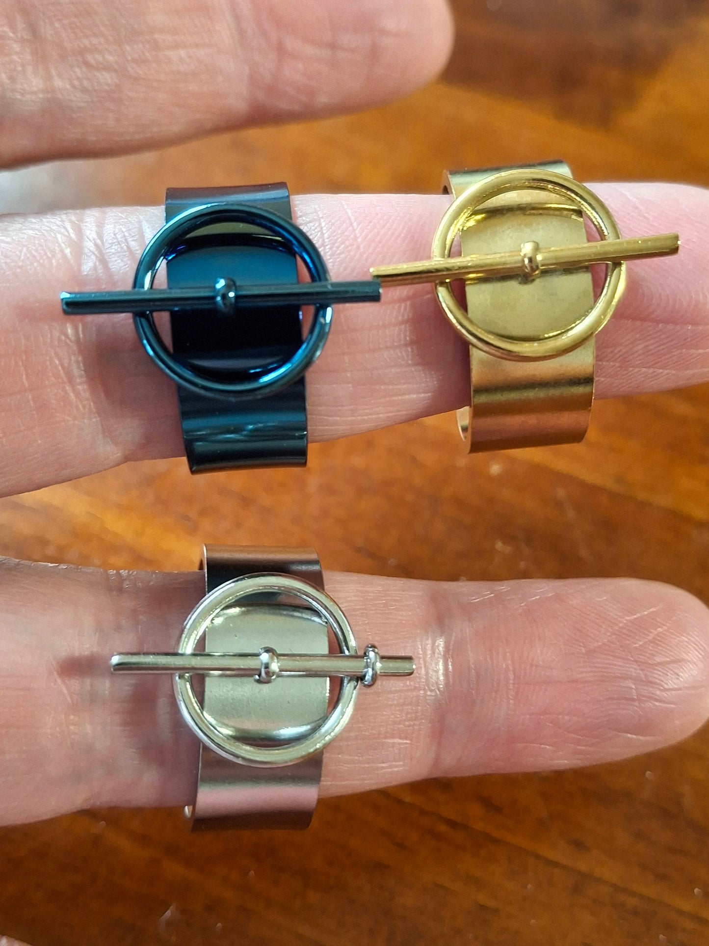 Bague acier inoxydable stainless steel 316 réglable ajustable