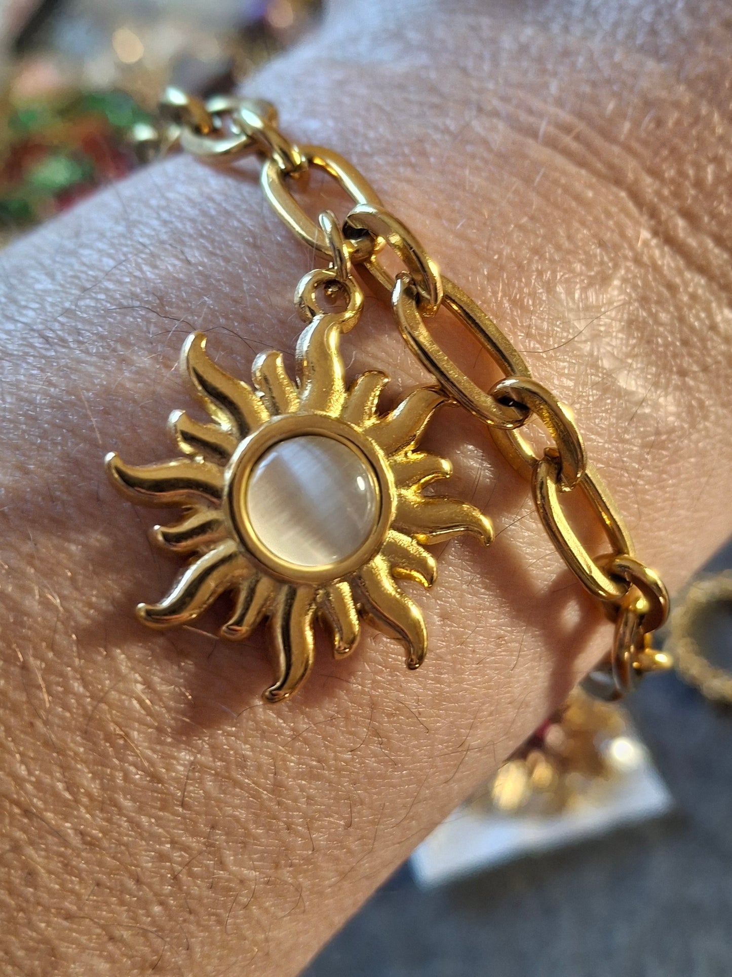 Bracelet chaîne acier inoxydable stainless steel 316 soleil stainless steel 316 sur mesure