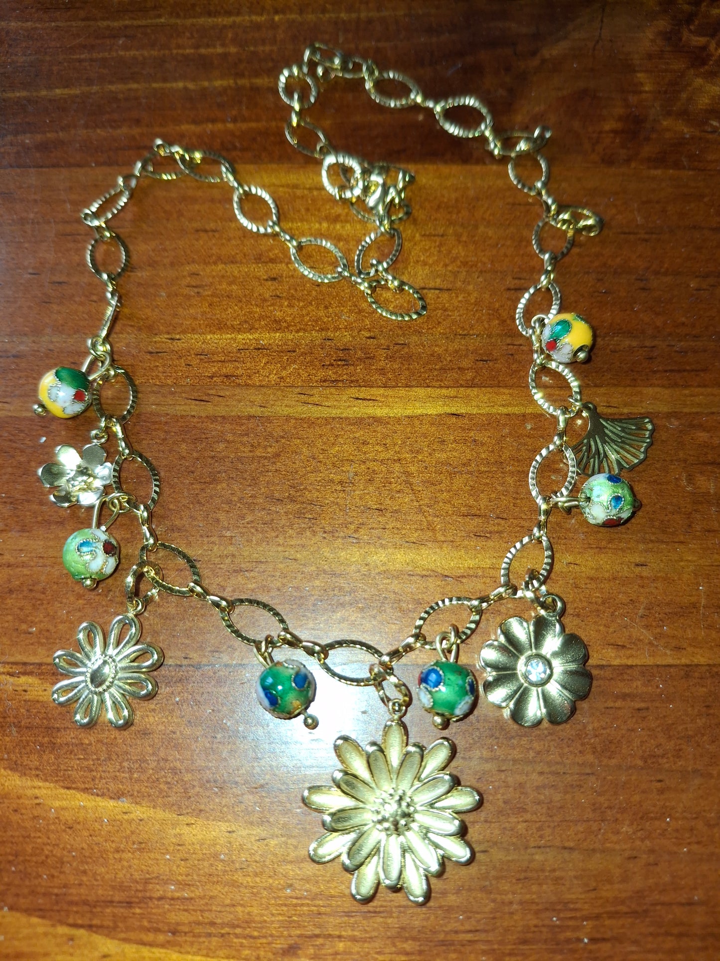 Verstellbare, handgefertigte Halskette aus Edelstahl 316 mit Anhängern aus Edelstahl 316