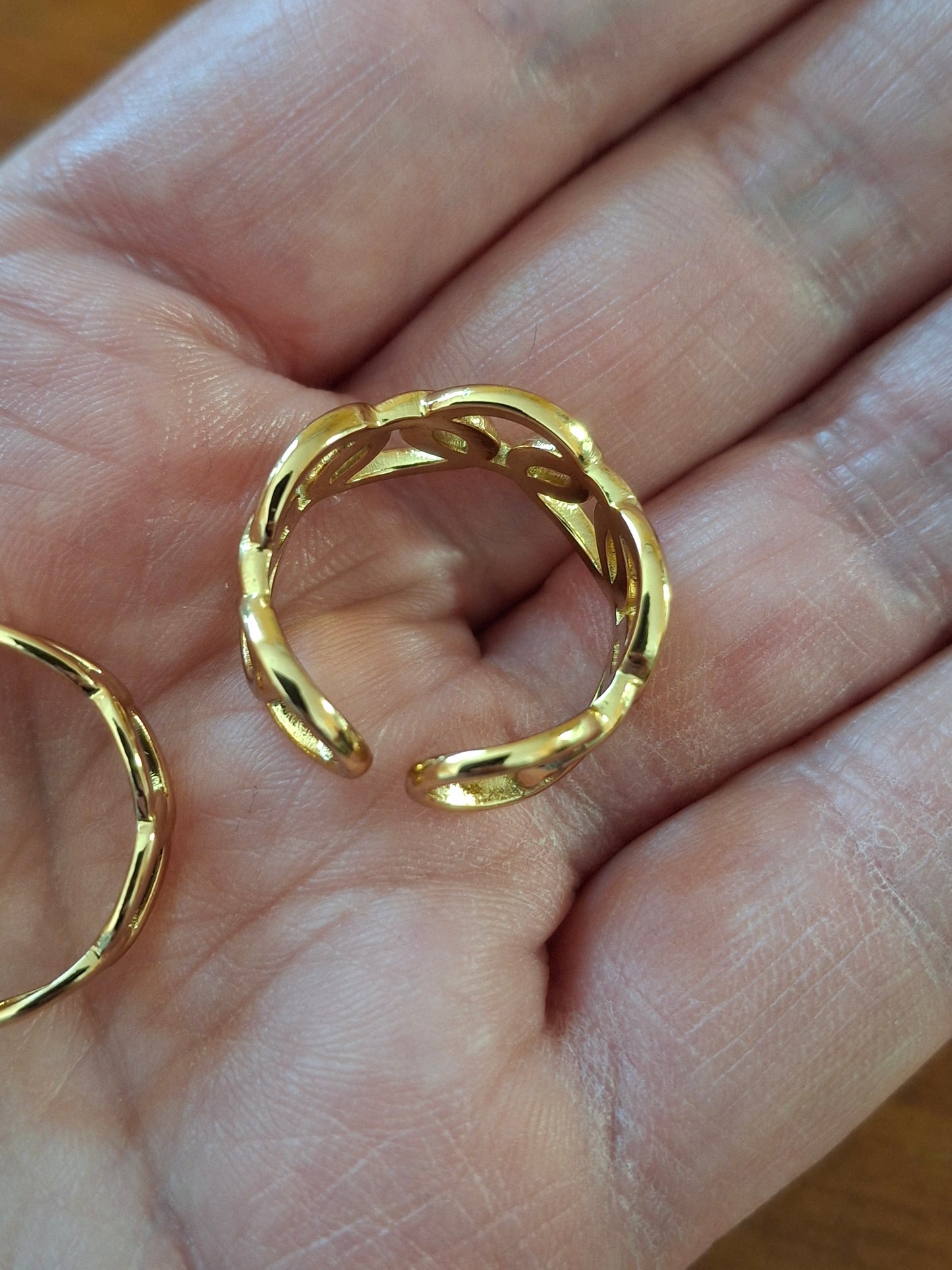 Bague acier inoxydable stainless steel 316 réglable ajustable