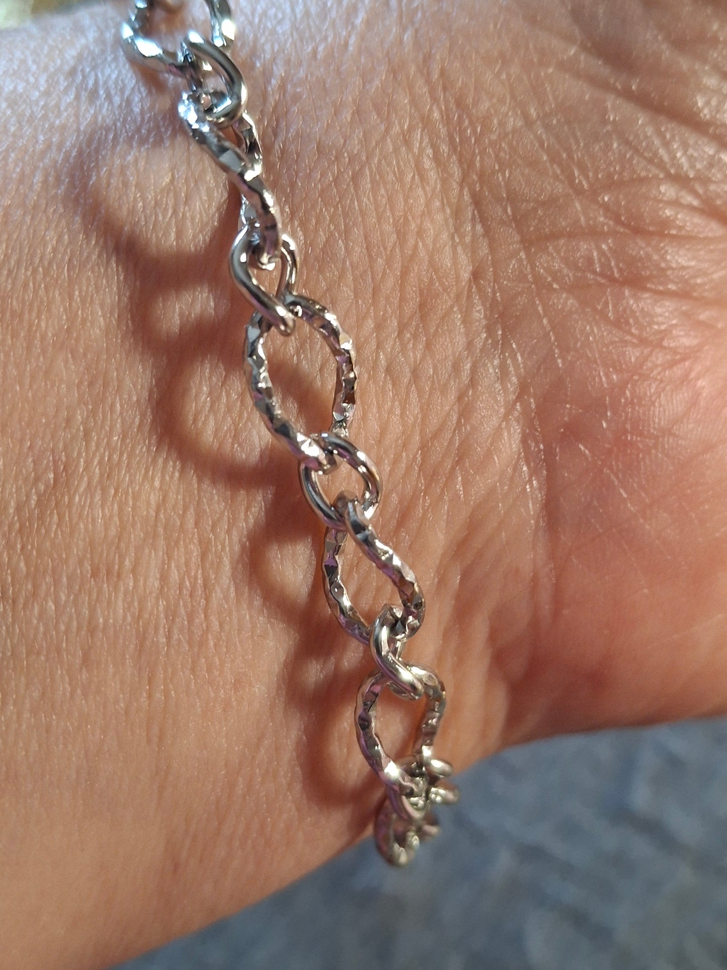Bracelet maille gourmette stainless steel madone croix stainless steel Fermoir T toggle handmade