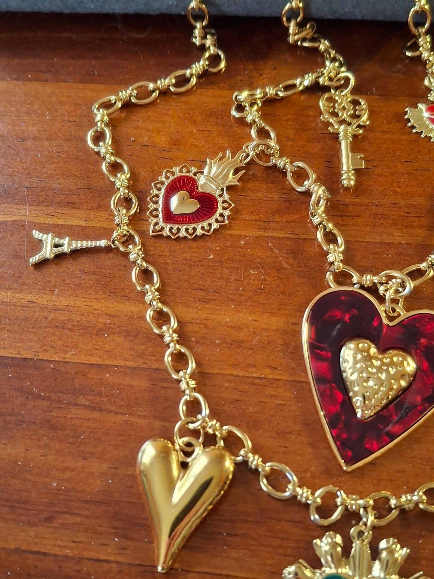 Collier chaîne acier inoxydable stainless steel 316 breloques ajustable réglable