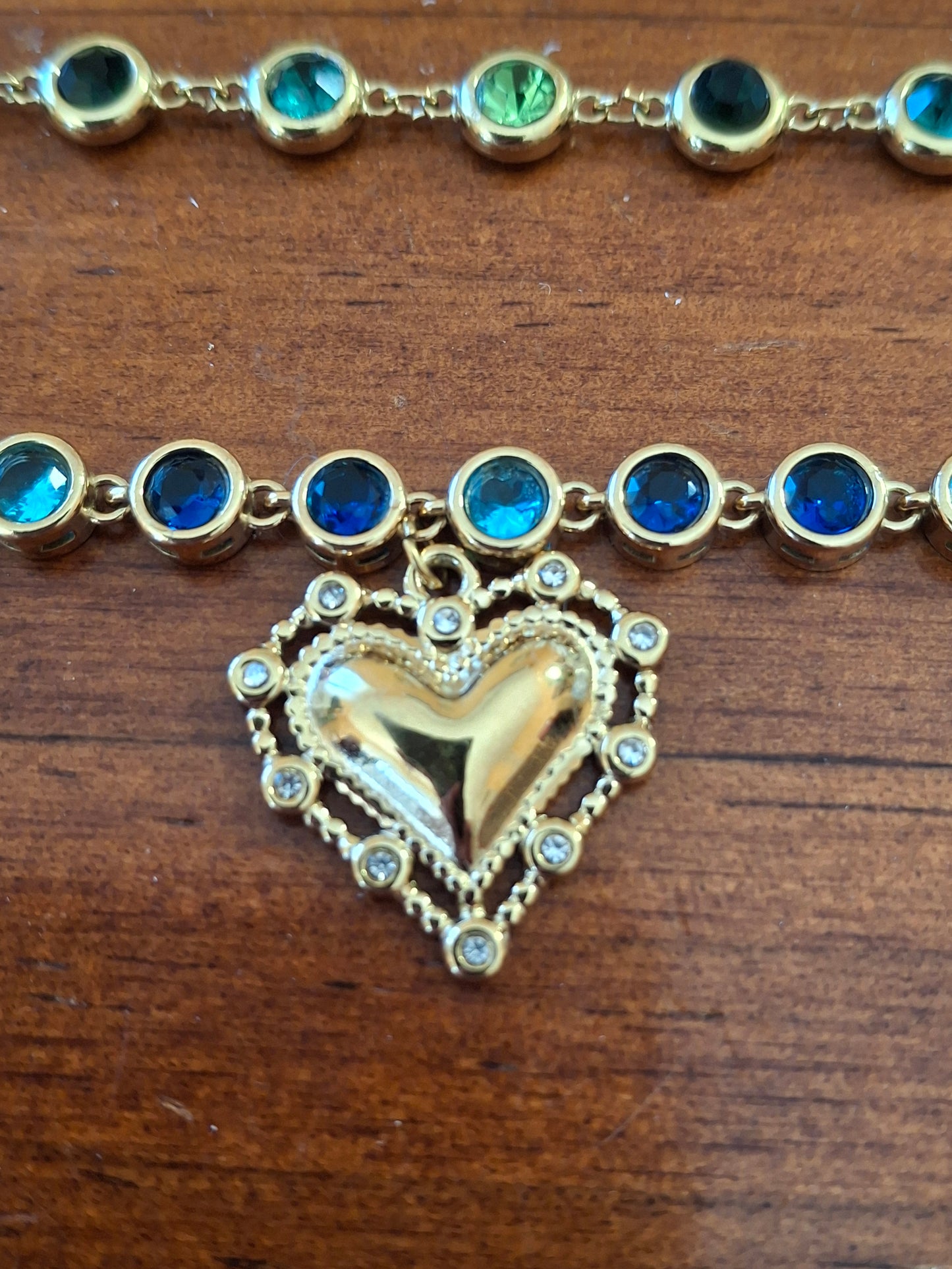 Armband Kette Edelstahl 316 von sehr schöner Qualität mit Kristallbesatz, handgefertigt nach Maß