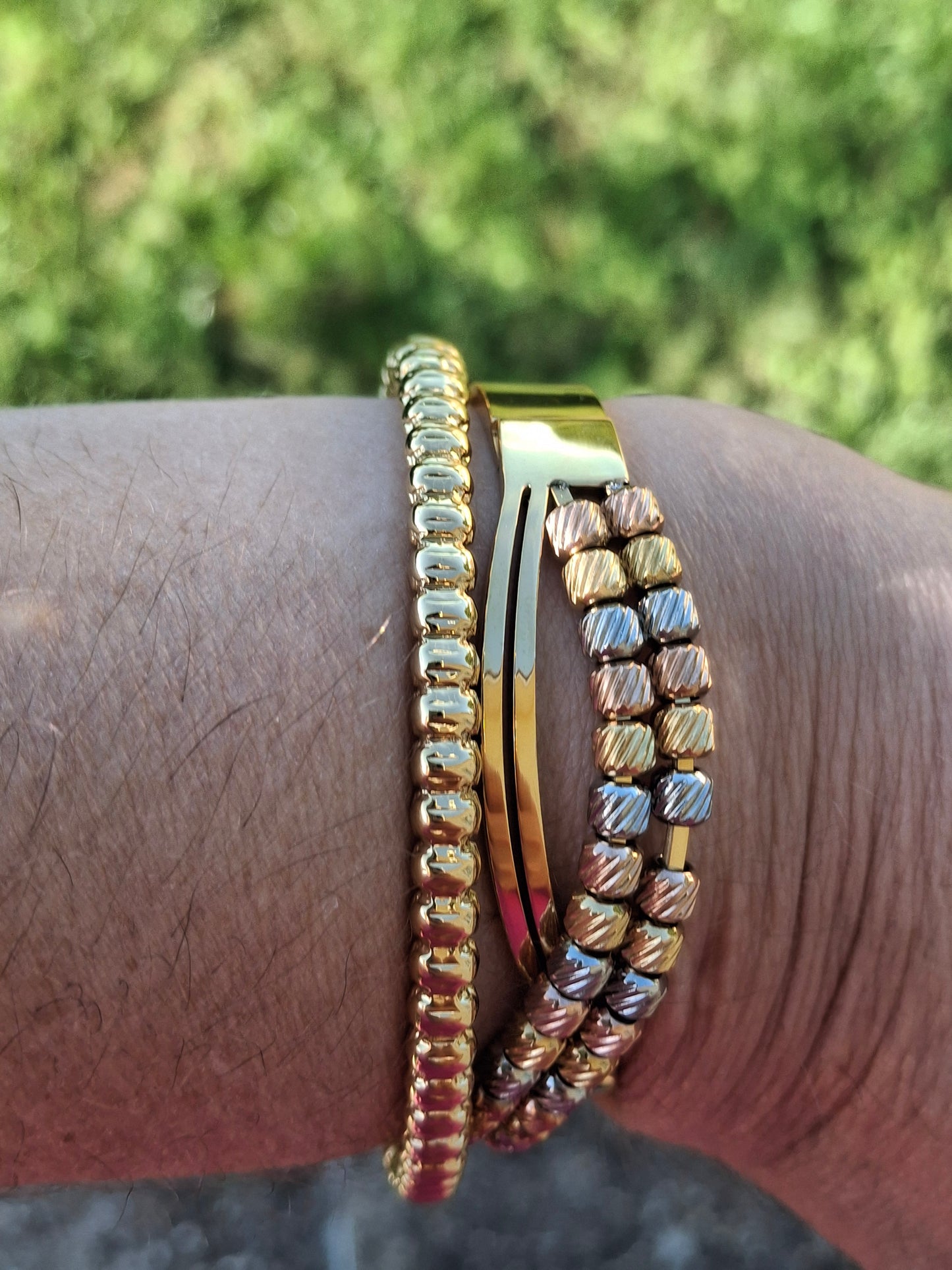 Schönes, steifes Armband aus hochwertigem Edelstahl 316.