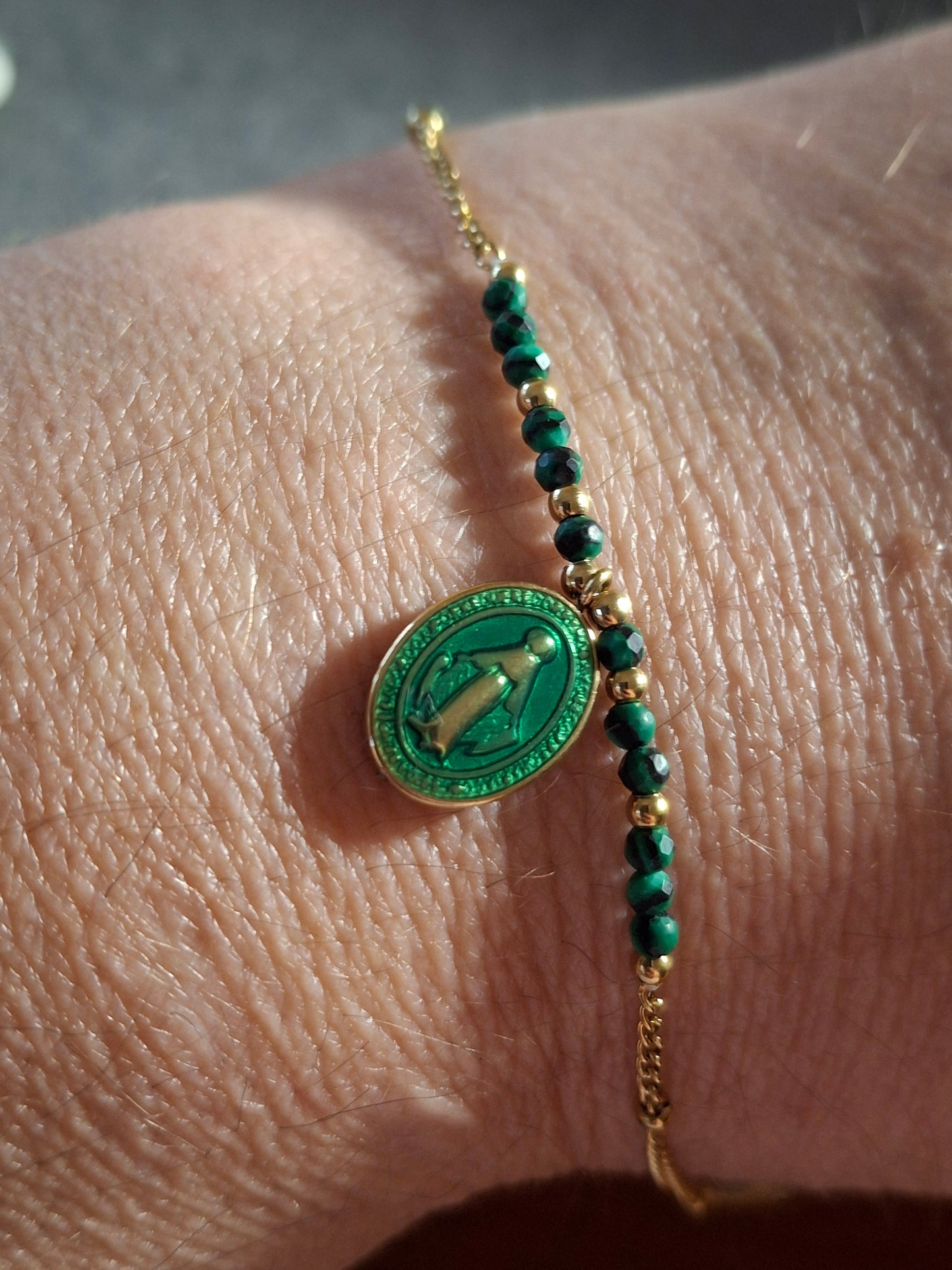 Bracelet acier inoxydable stainless steel 316 madone sur mesure