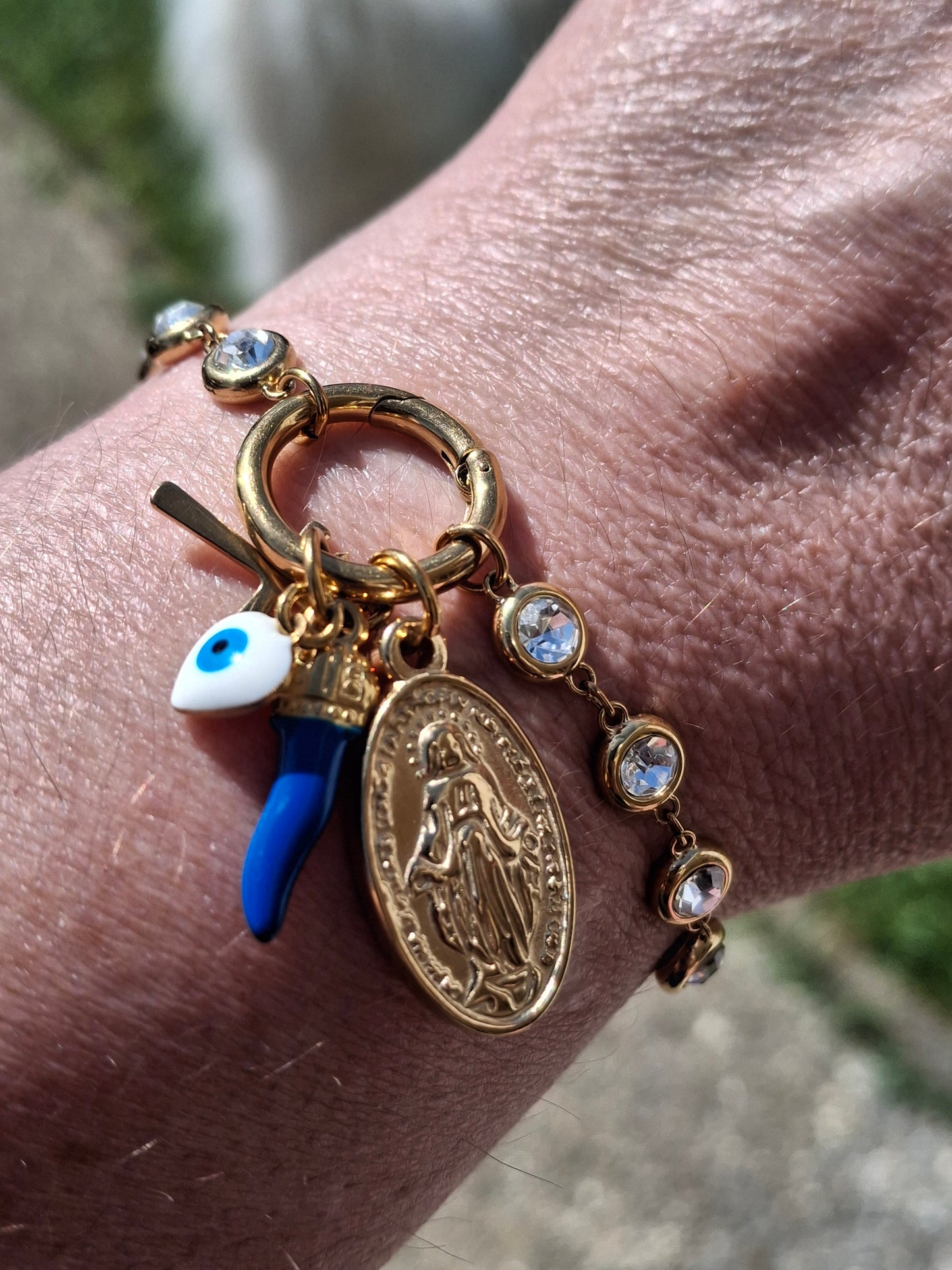 Armband Kette Edelstahl 316 von höchster Qualität und handgefertigte maßgeschneiderte Anhänger aus Edelstahl 316