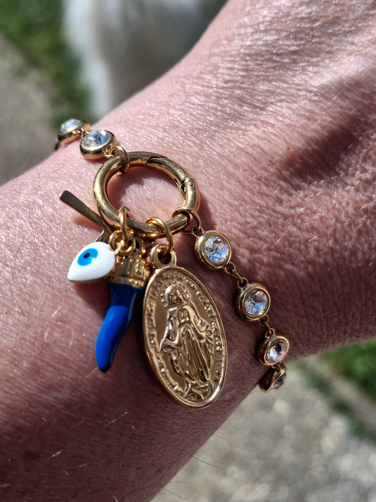 Armband Kette Edelstahl 316 von höchster Qualität und handgefertigte maßgeschneiderte Anhänger aus Edelstahl 316