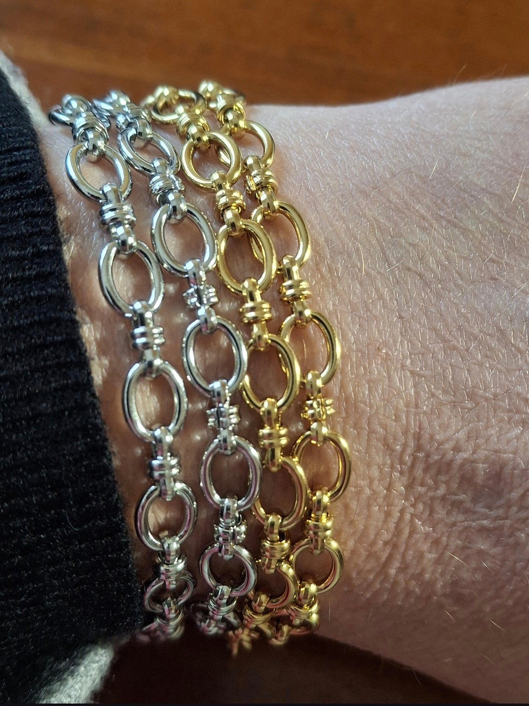 Custom-made, high-quality 316 stainless steel chain bracelet