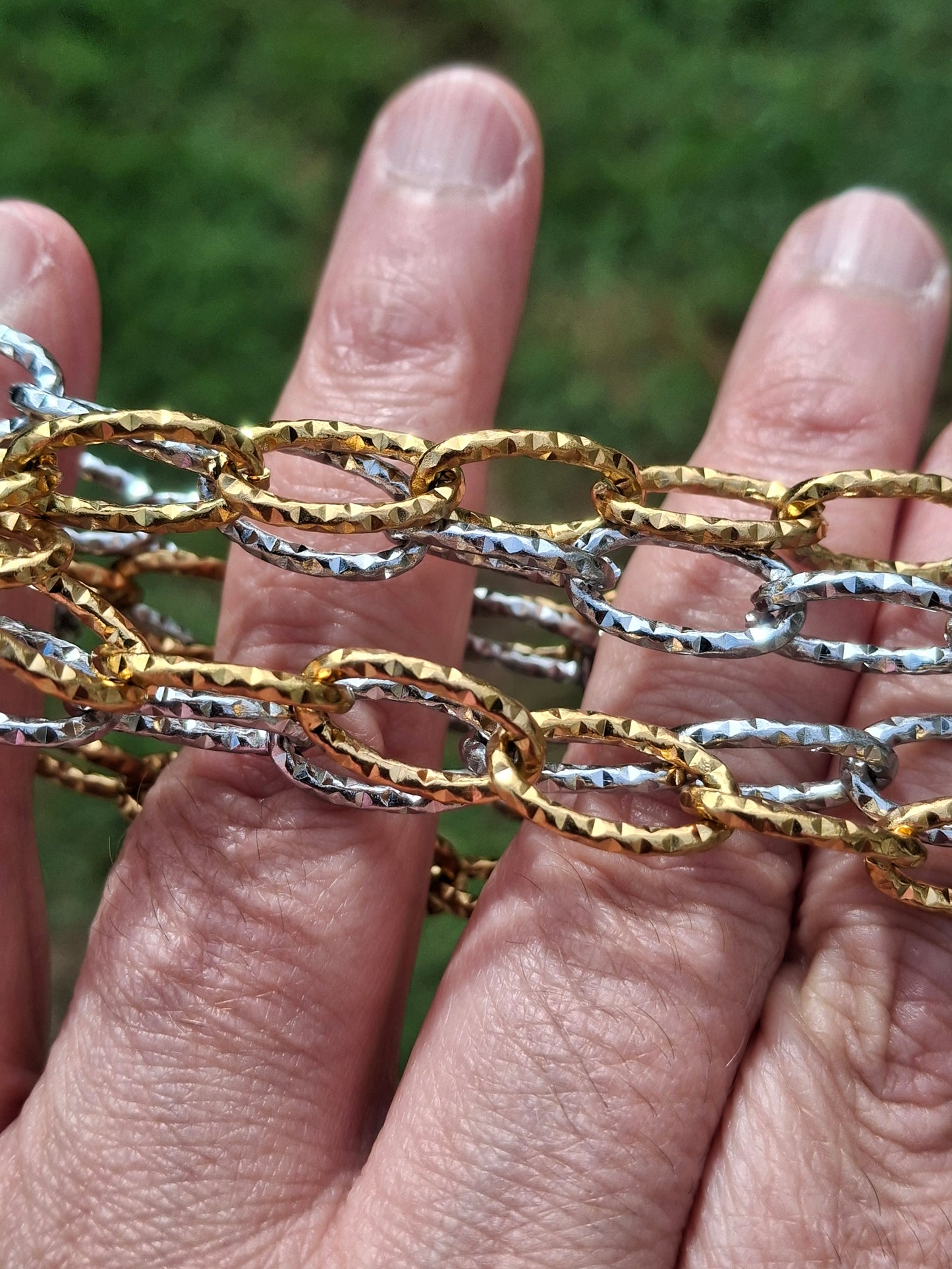 Collier choker chaîne dorée acier inoxydable stainless steel 316 de très belle qualité