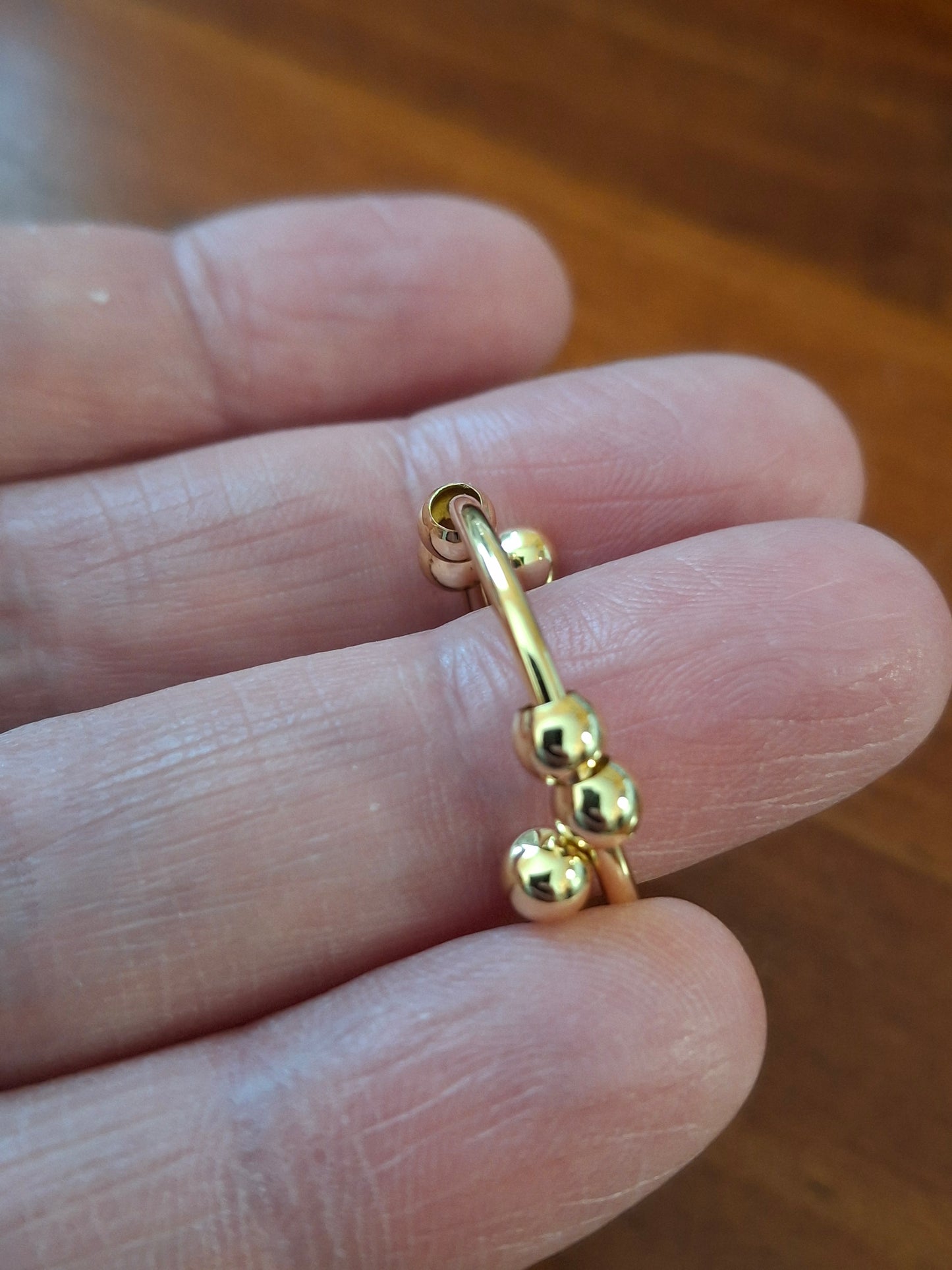 Bague acier inoxydable stainless steel 316 réglable ajustable anti stress