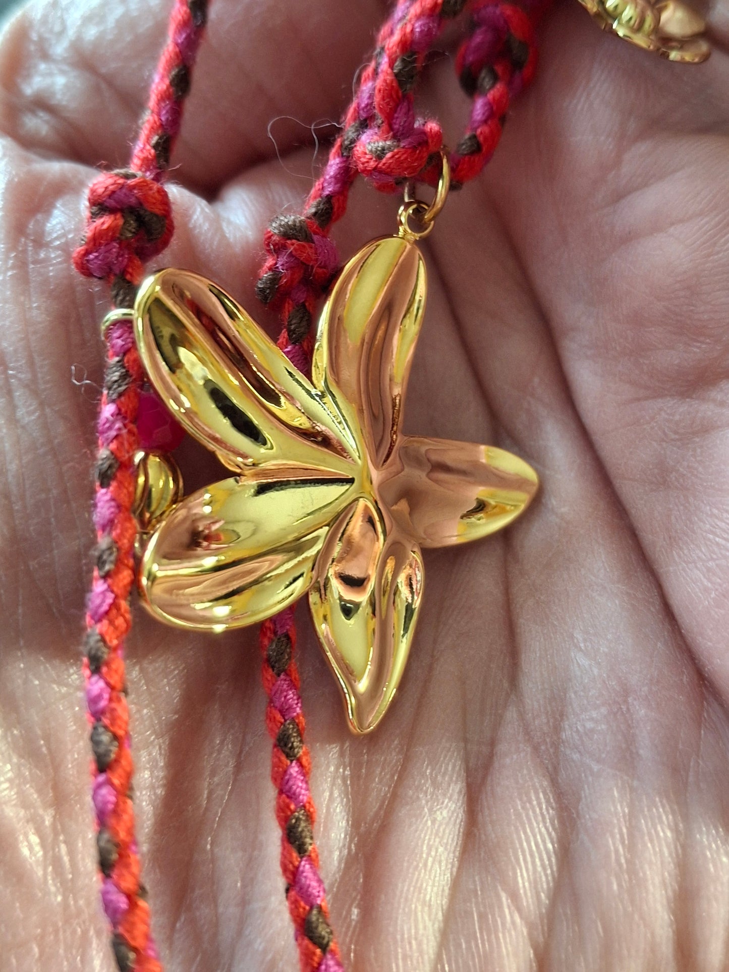 Collier cordon tressé réglable ajustable handmade