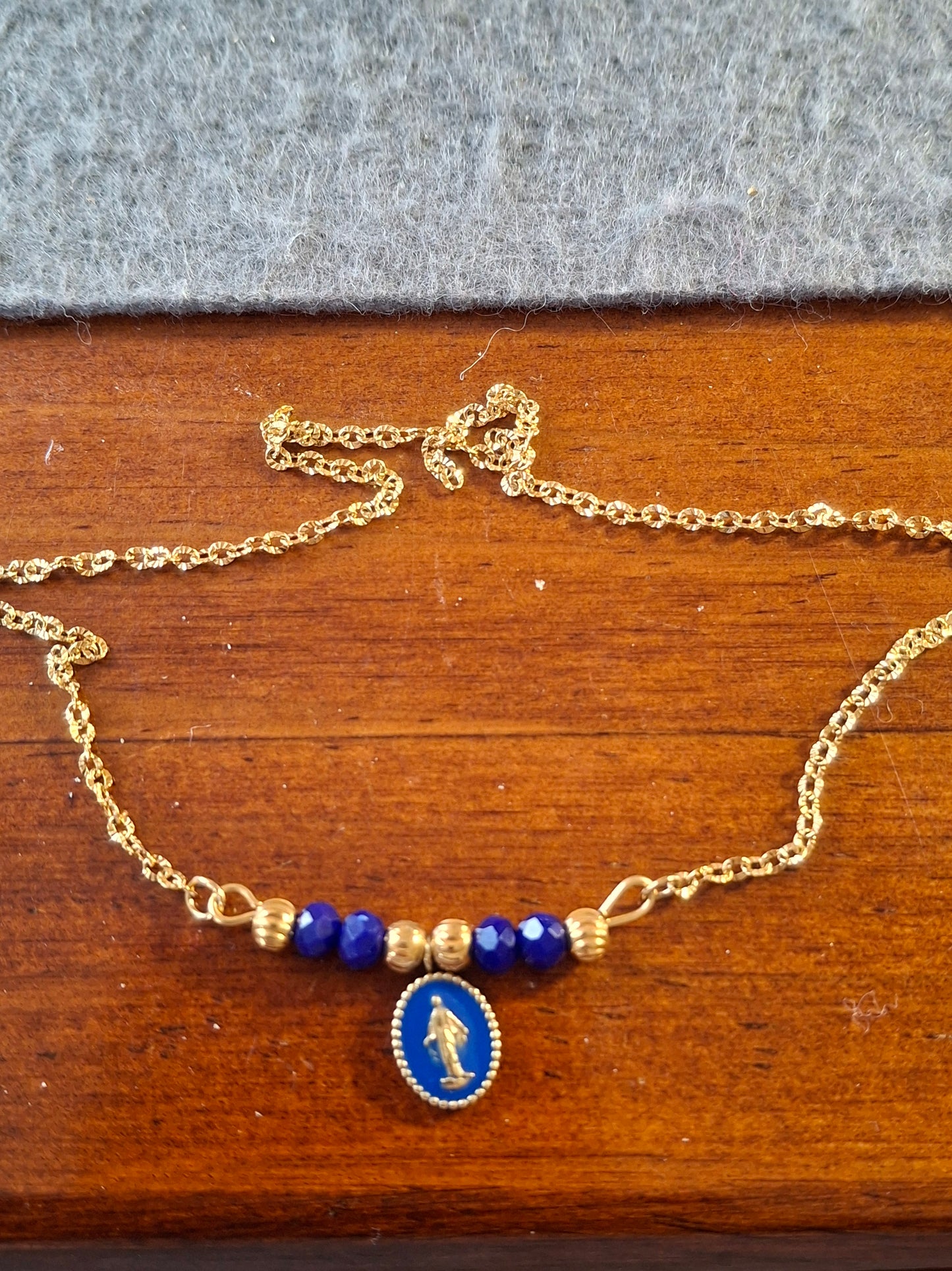 Bracelet chaîne acier inoxydable stainless steel 316 madone stainless steel 316 handmade sur mesure