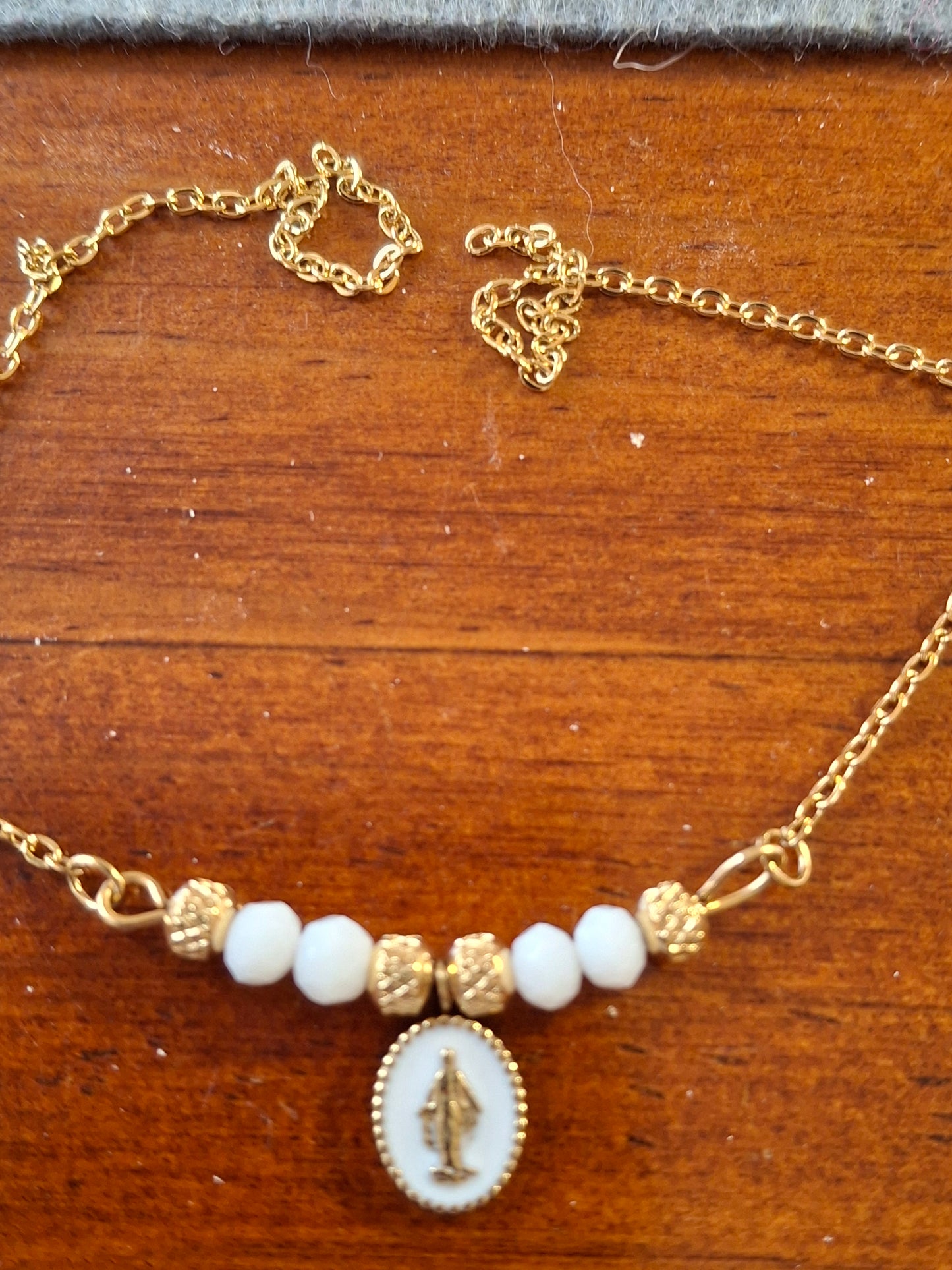 Bracelet chaîne acier inoxydable stainless steel 316 ,madone stainless steel 316 handmade sur mesure