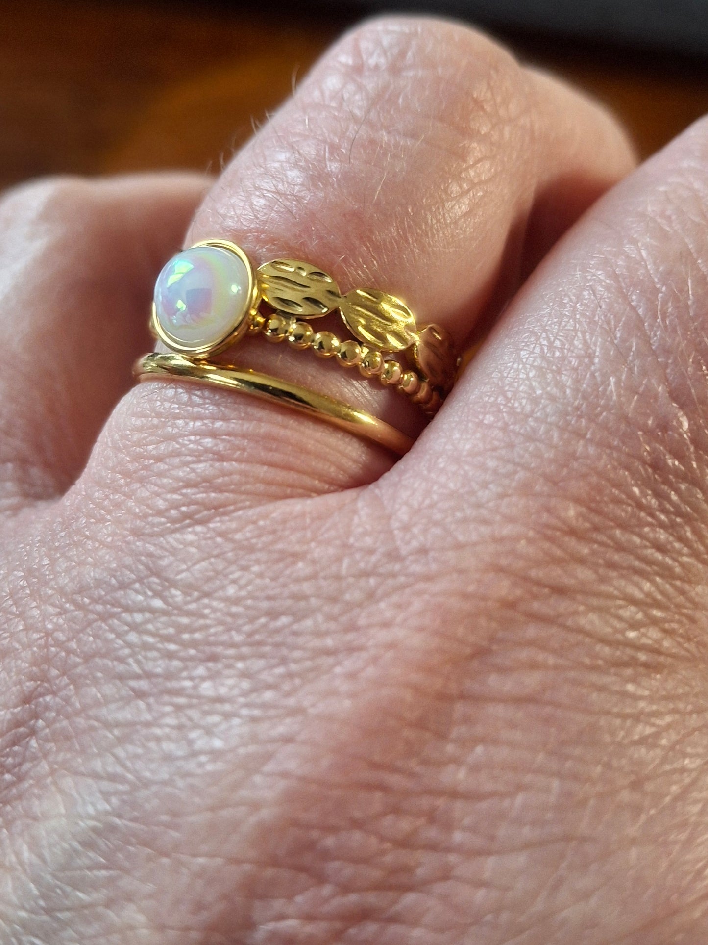 Bague stainless steel 316 réglable ajustable