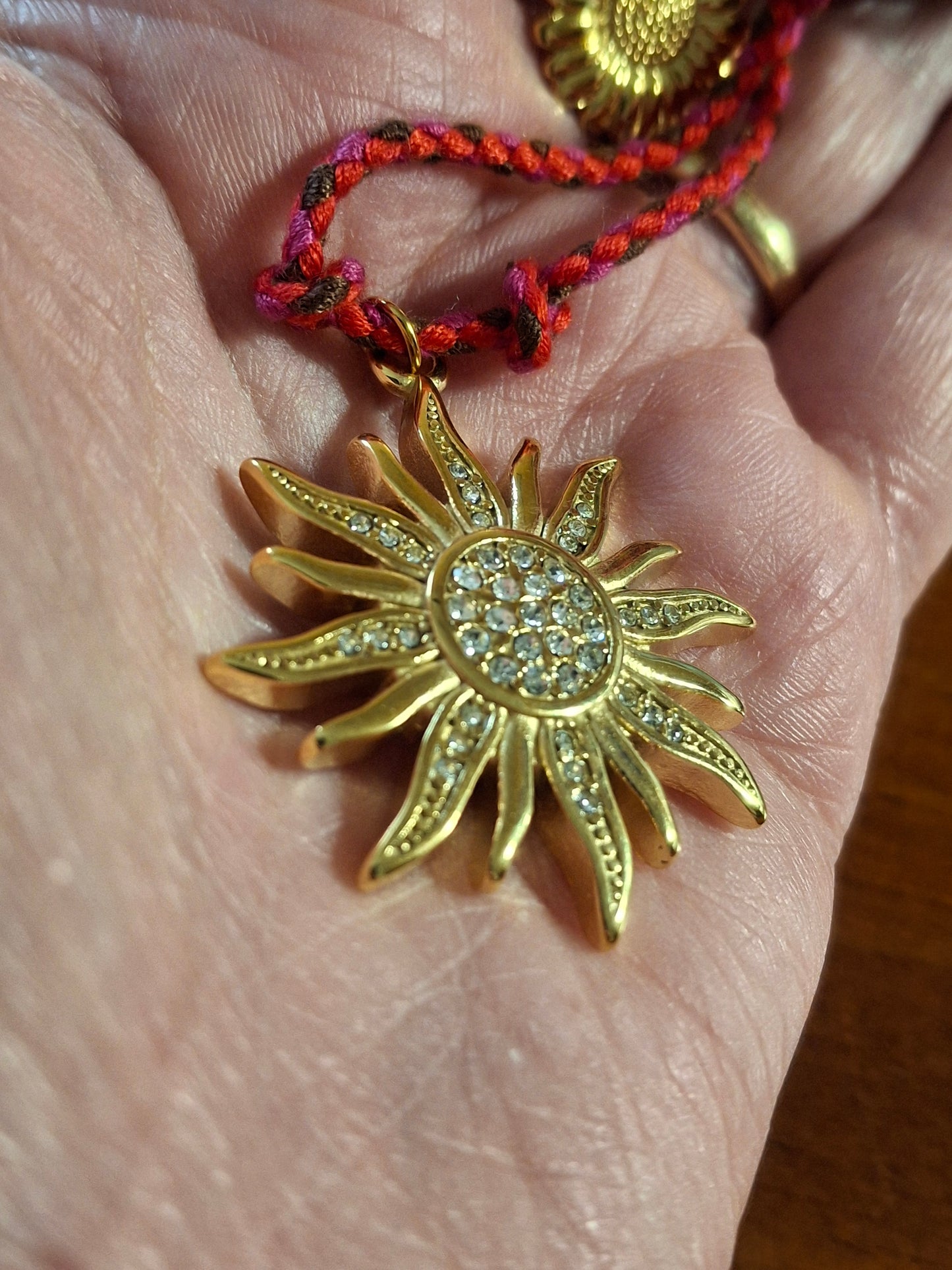 Collier cordon tressé réglable ajustable handmade