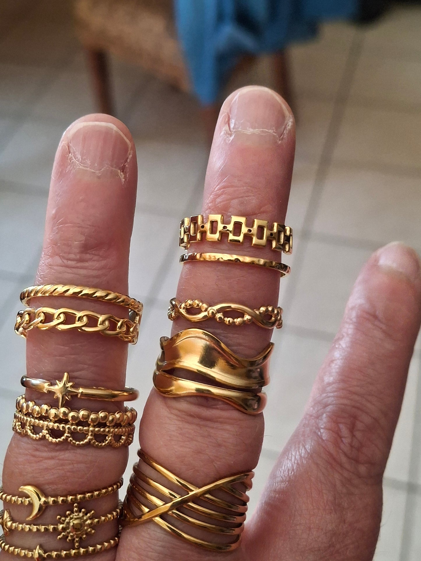 Verstellbarer Ring aus Edelstahl 316