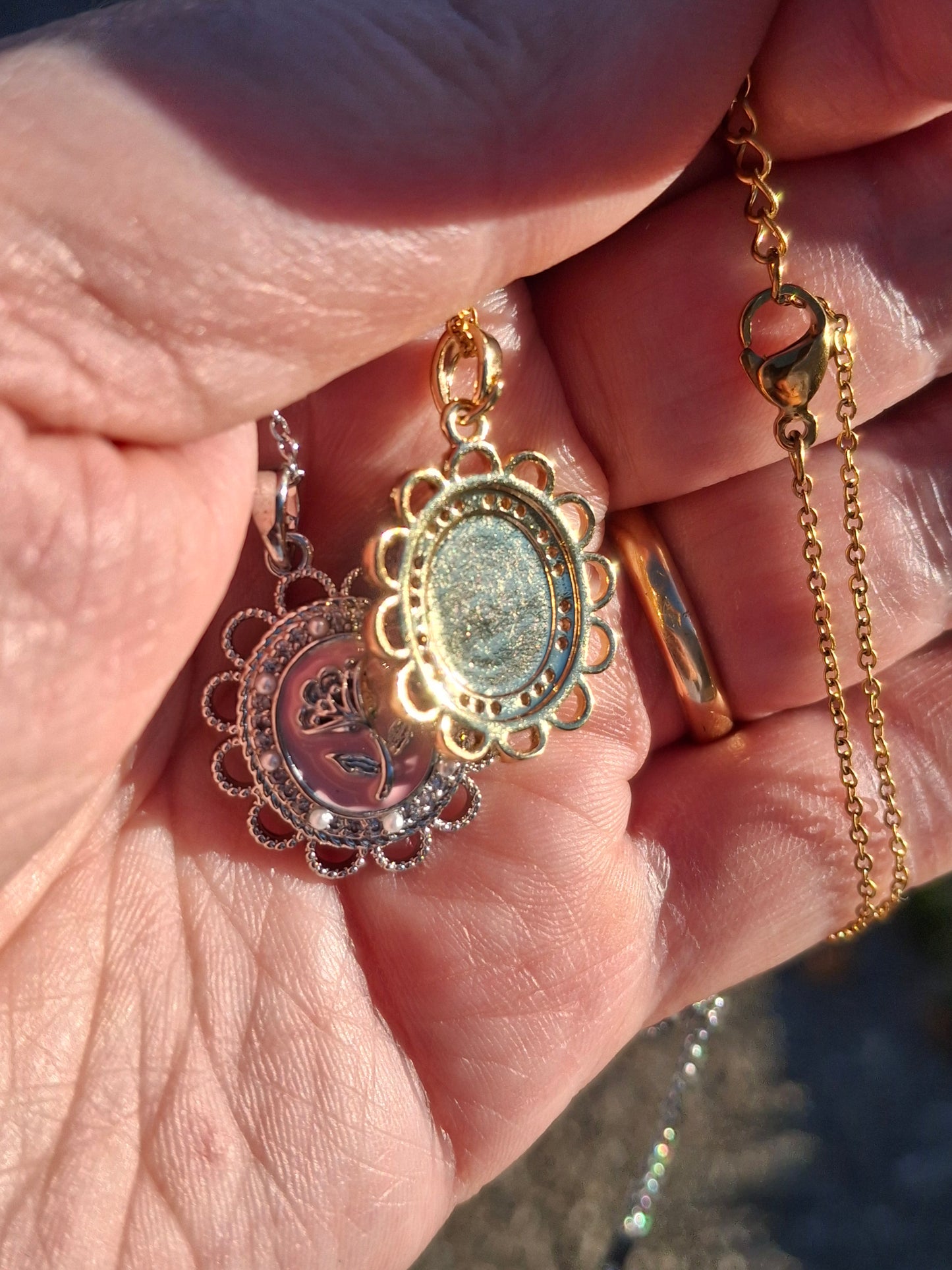 Collier chaîne acier inoxydable stainless steel 316 ,pendentif stainless steel 316 réglable ajustable