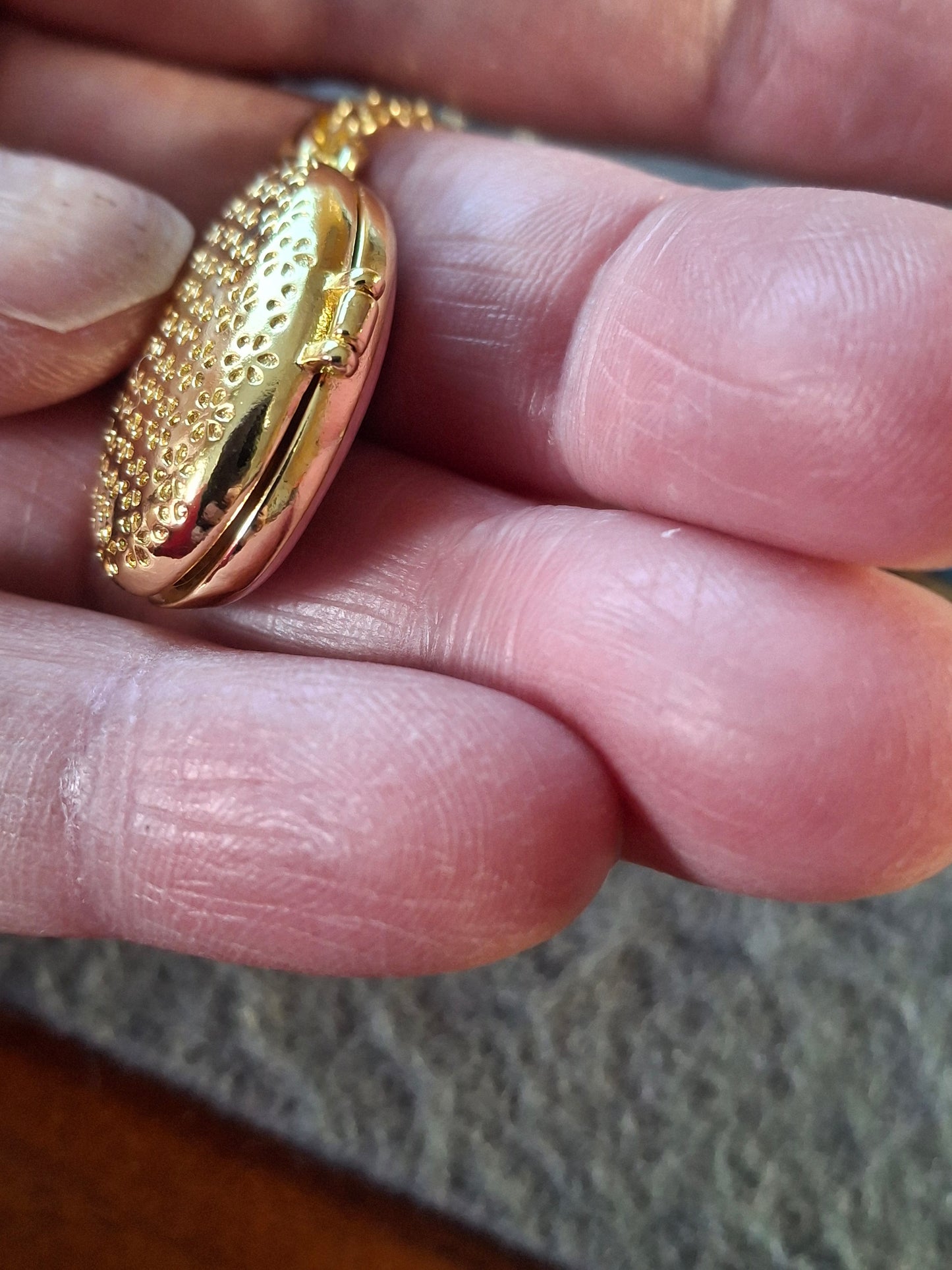 Collier pendentif porte photo et perle réglable ajustable