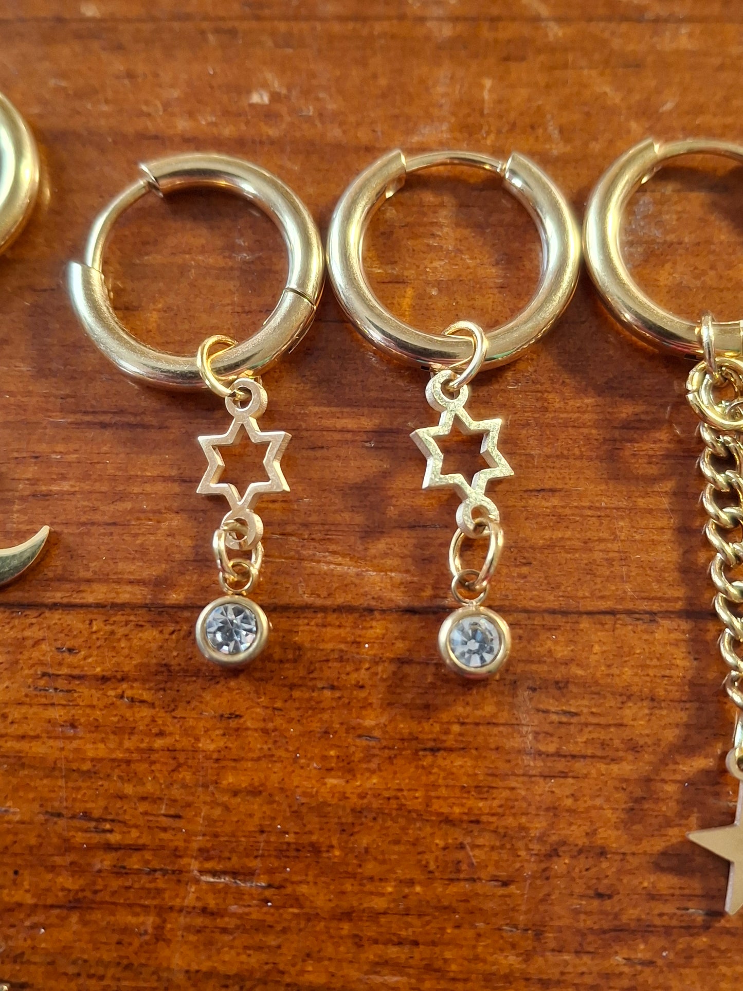 316 Stainless Steel Single Hoop Earrings, Sold as a Pair