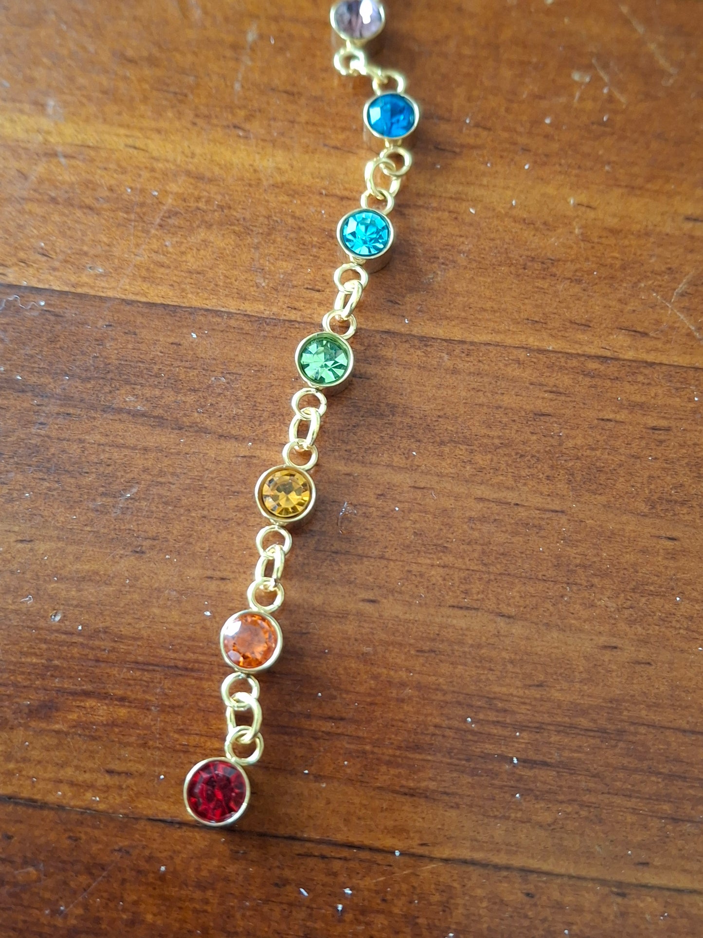 Y-förmige Halskette, Edelstahl 316, 7 Chakren