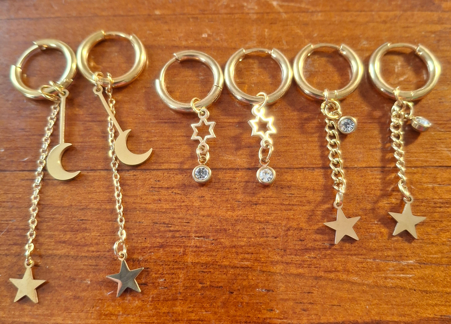 316 Stainless Steel Single Hoop Earrings, Sold as a Pair