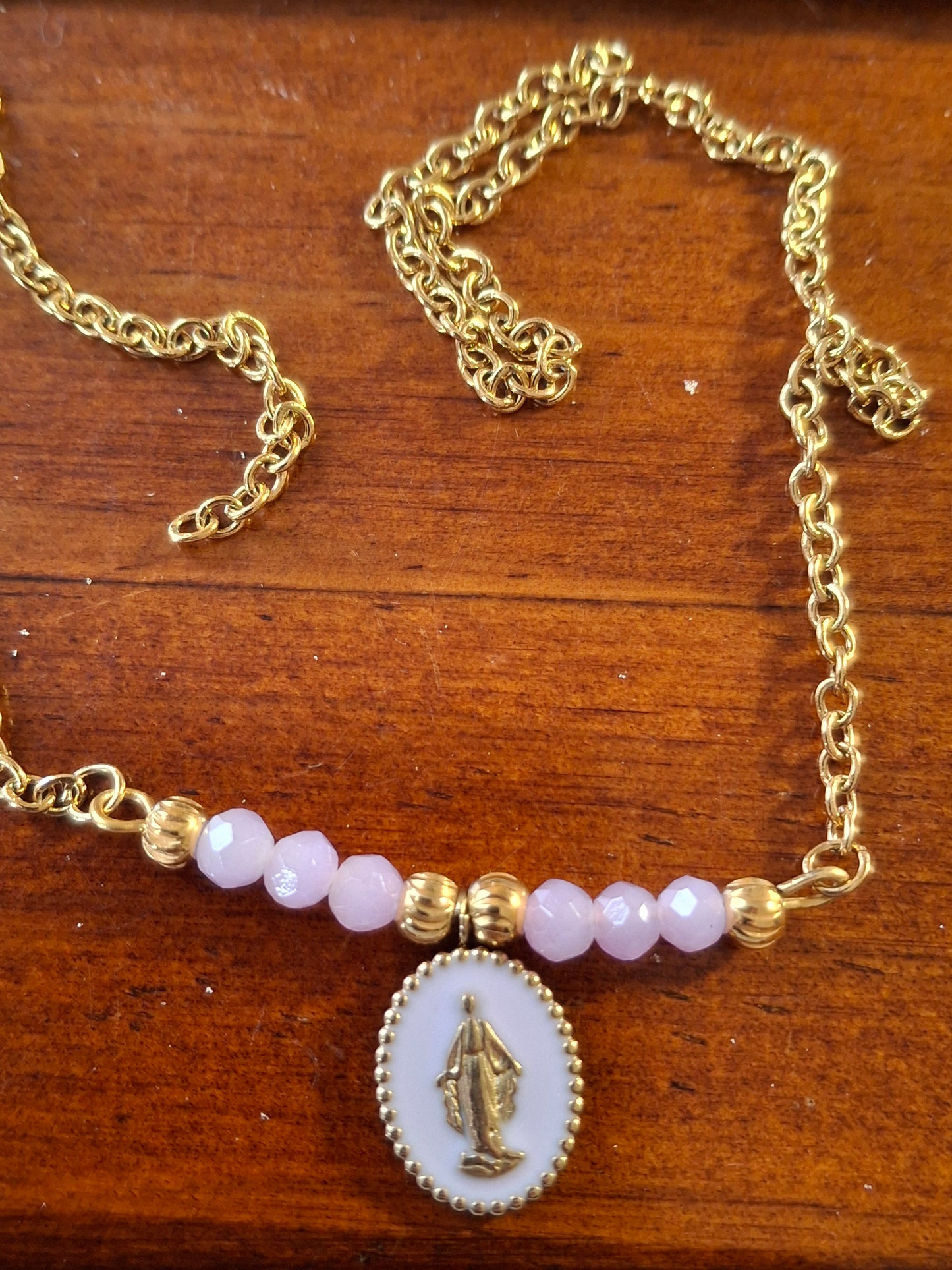 Bracelet chaîne acier inoxydable stainless steel 316 madone stainless steel 316 handmade sur mesure