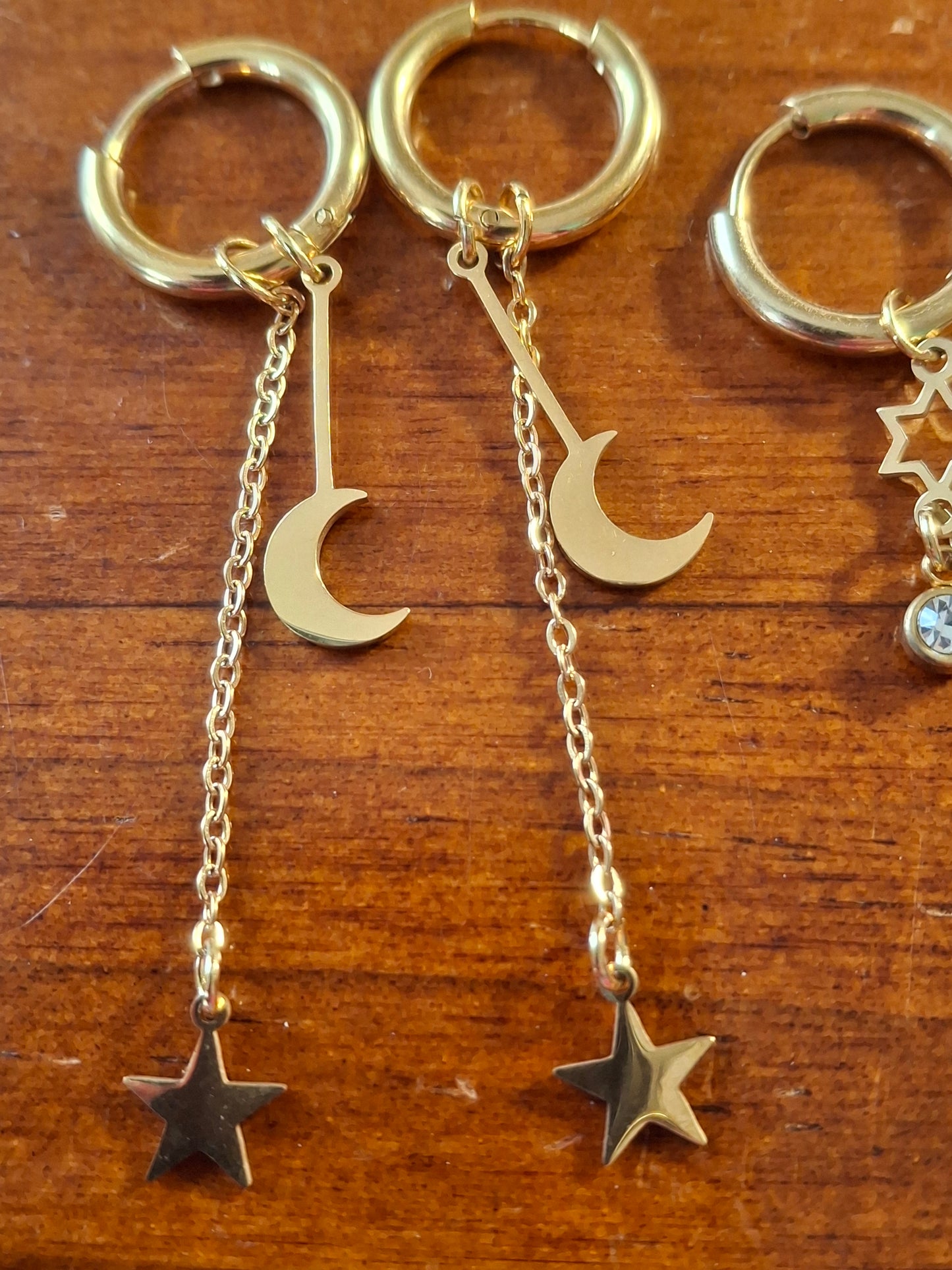 316 Stainless Steel Single Hoop Earrings, Sold as a Pair