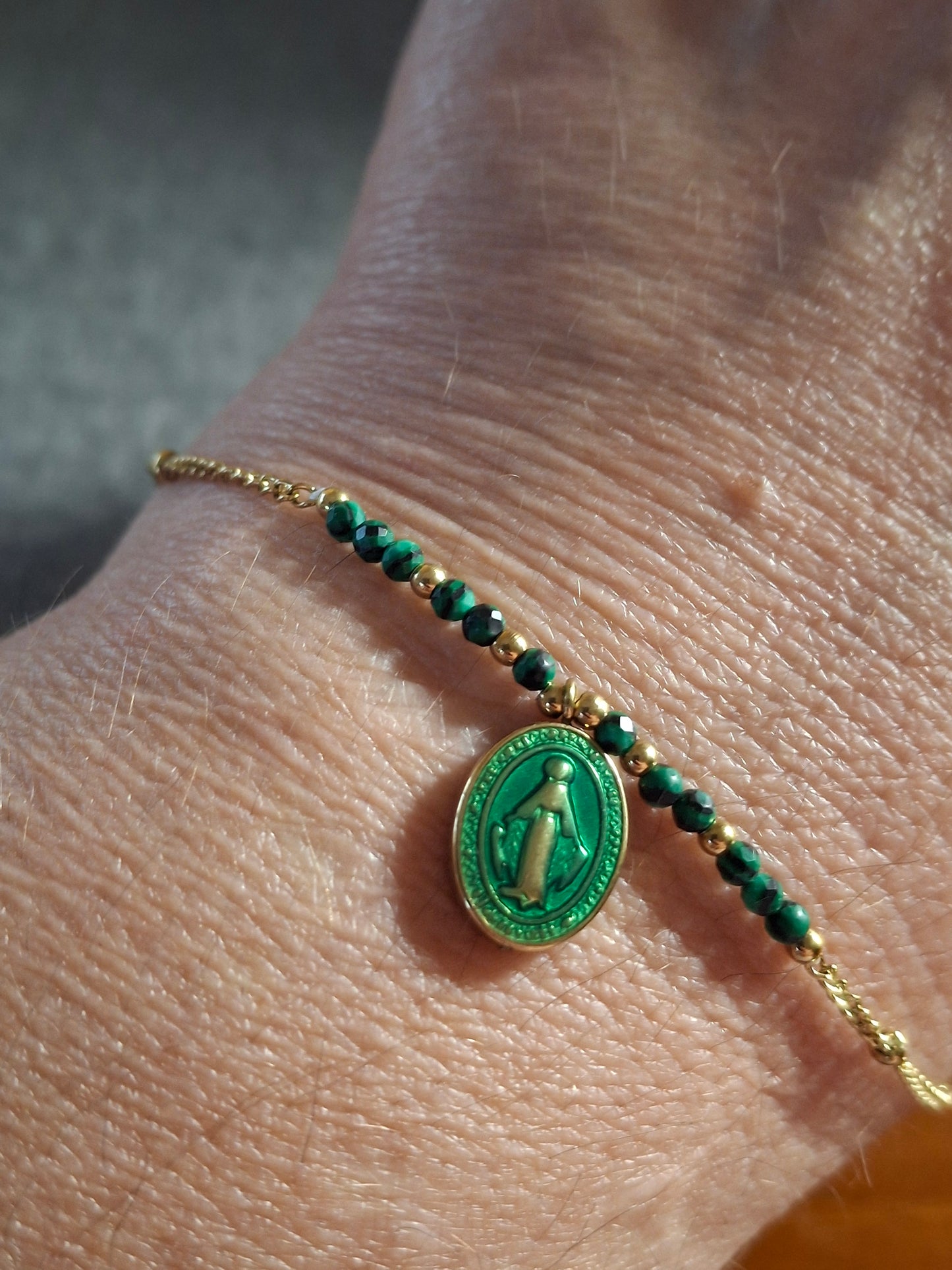 Bracelet acier inoxydable stainless steel 316 madone sur mesure