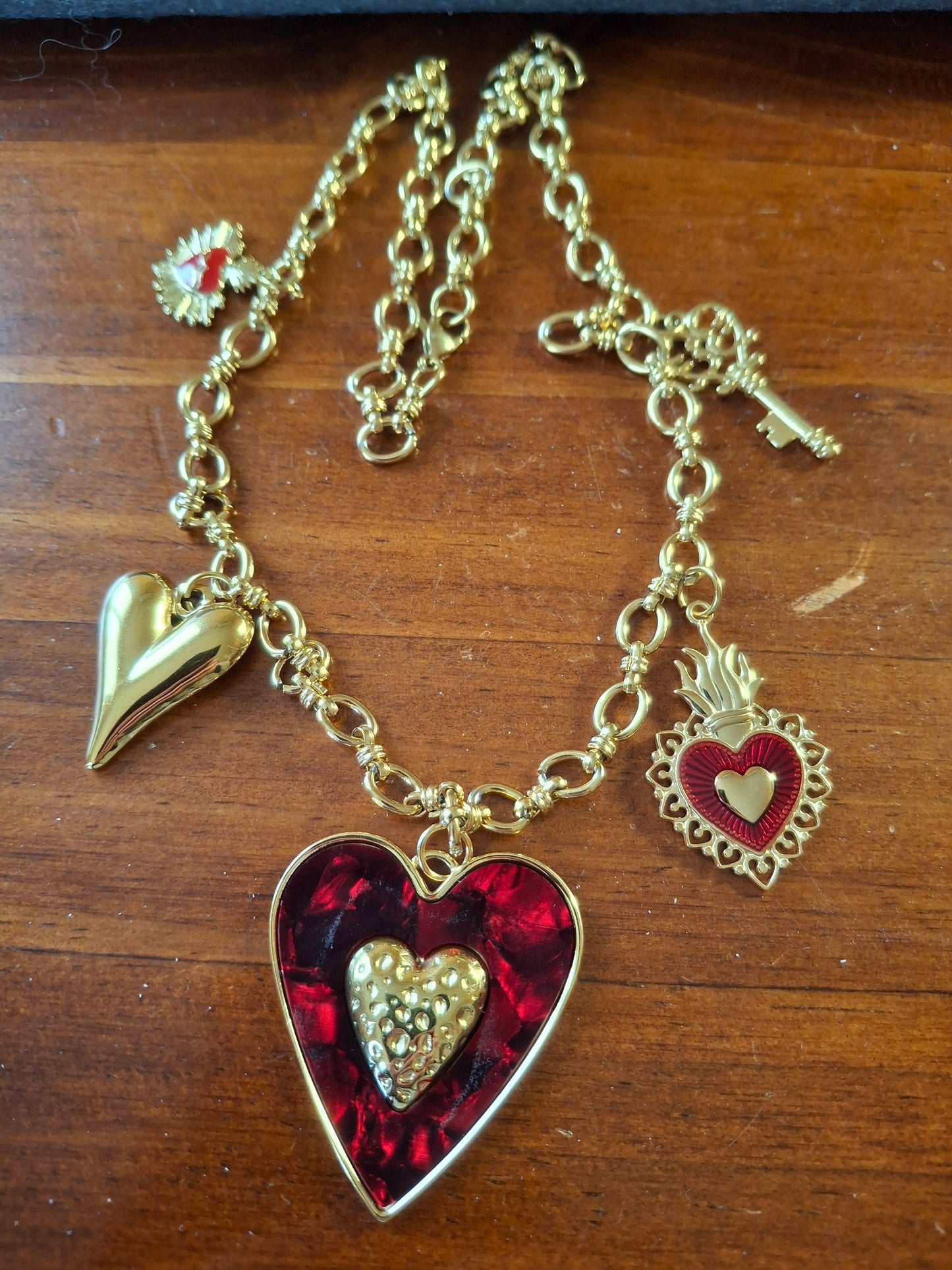 Collier chaîne acier inoxydable stainless steel 316 breloques ajustable réglable