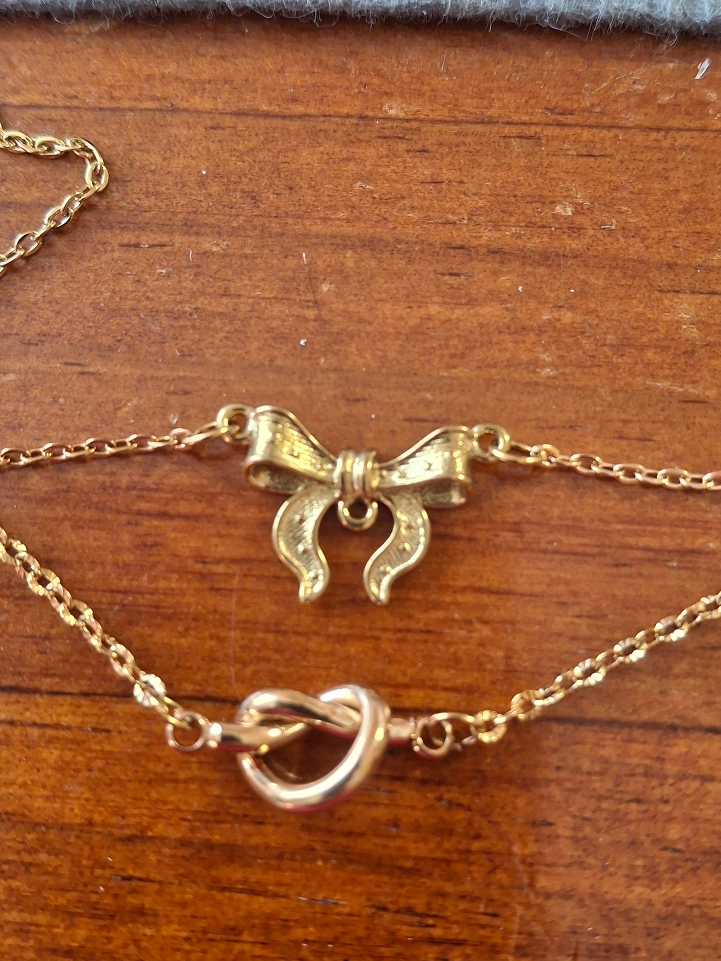 Armband, Edelstahl, Herz- oder Knotenelement aus Edelstahl, nur auf Maßanfertigung