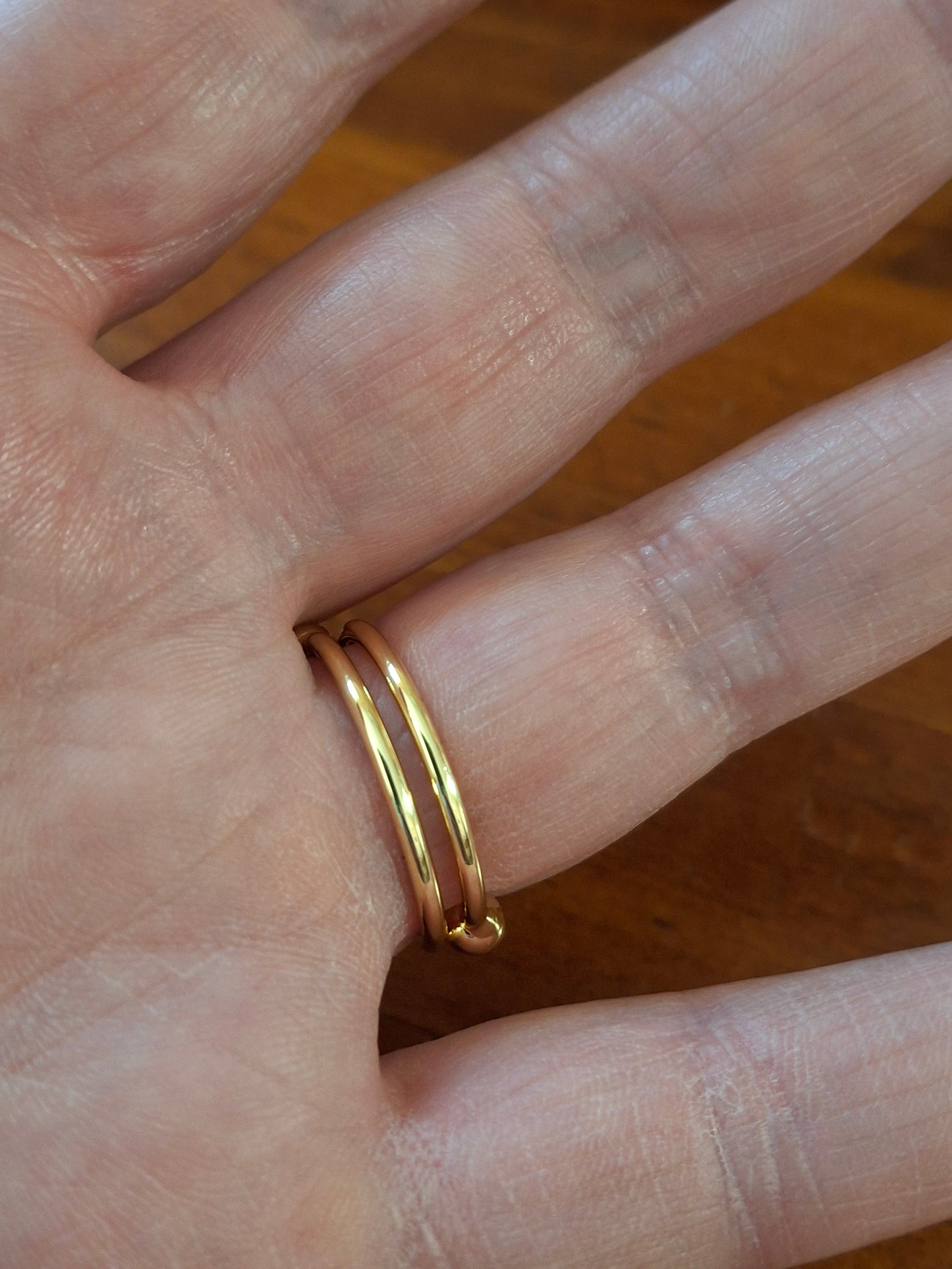 Bague acier inoxydable stainless steel 316 réglable ajustable anti stress