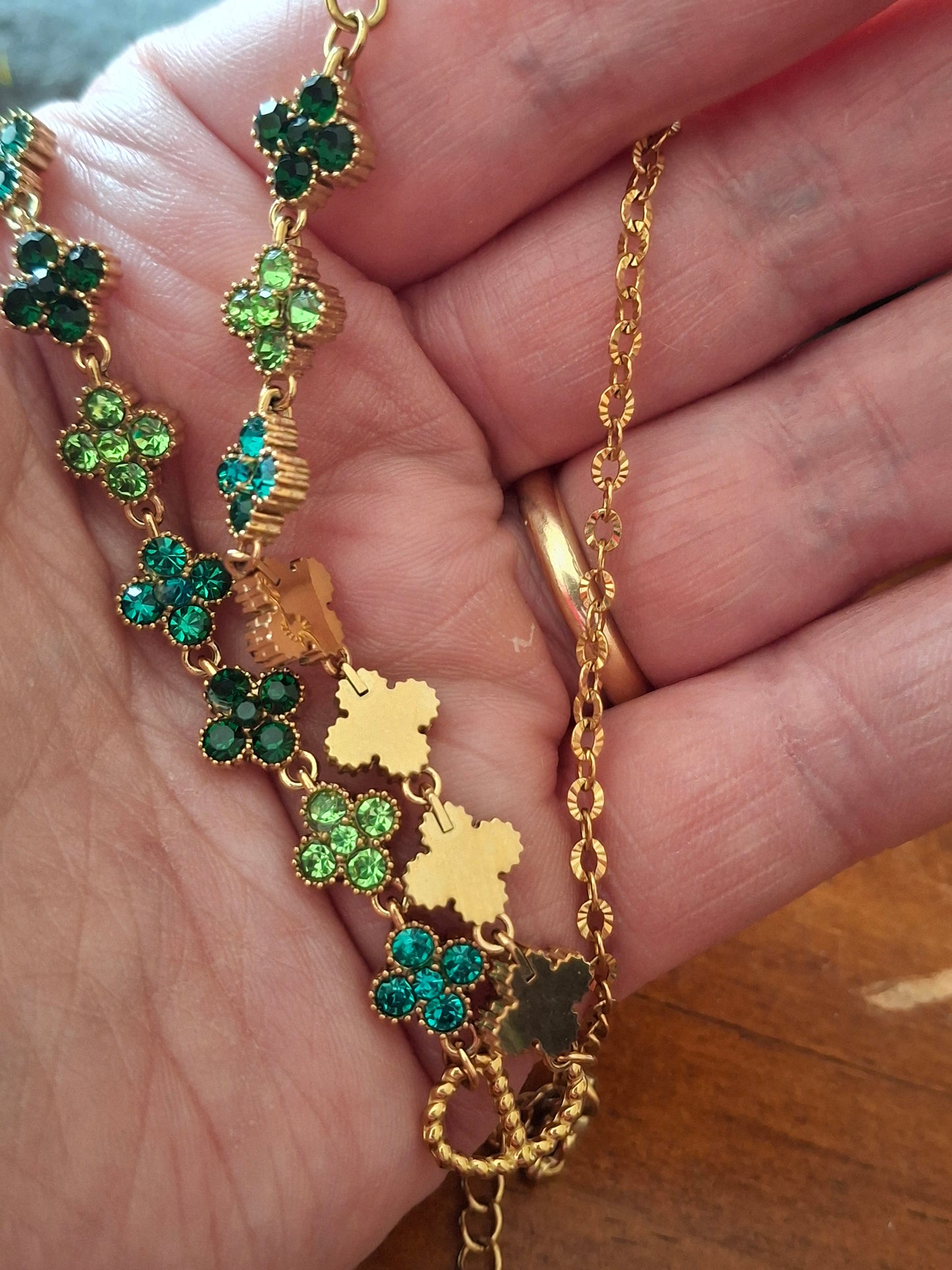 Halskette goldene Kette Edelstahl 316 sehr gute Qualität handgefertigt