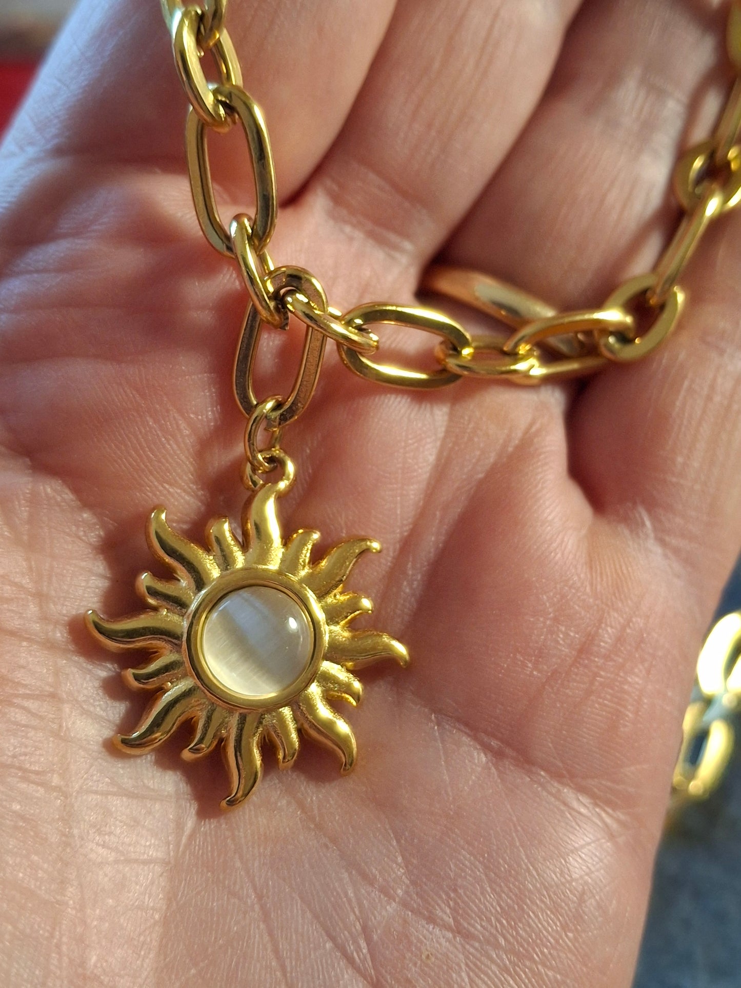 Bracelet chaîne acier inoxydable stainless steel 316 soleil stainless steel 316 sur mesure