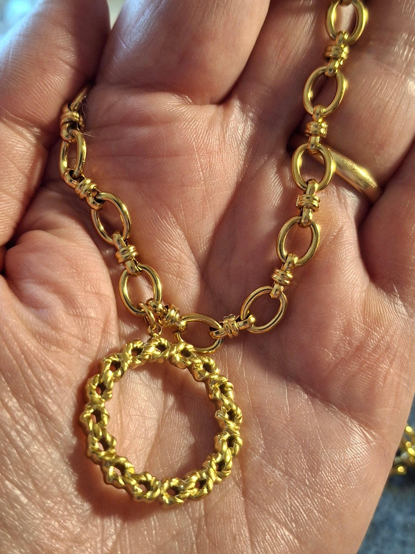 Bracelet chaîne maille gourmette stainless steel 316 couronne stainless steel 316,sur mesure