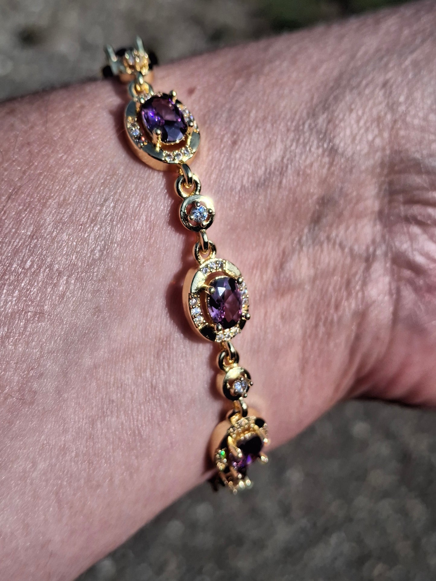 Bracelet chaîne maille gourmette acier inoxydable stainless steel sertie cristal, coeur, clé stainless steel 316 serti zirconium fermoir toggle handmade