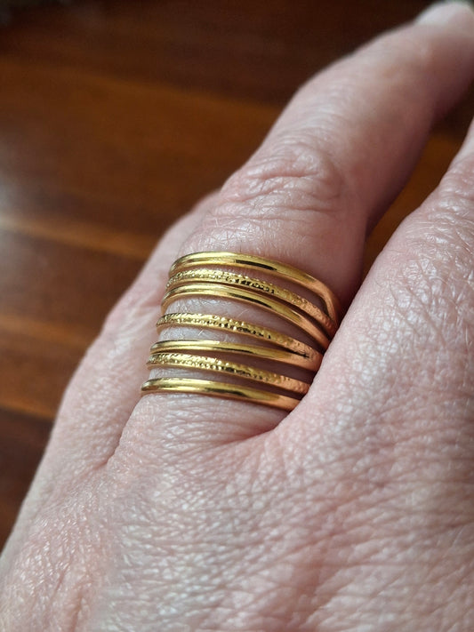 Bague acier inoxydable stainless steel 316 réglable ajustable