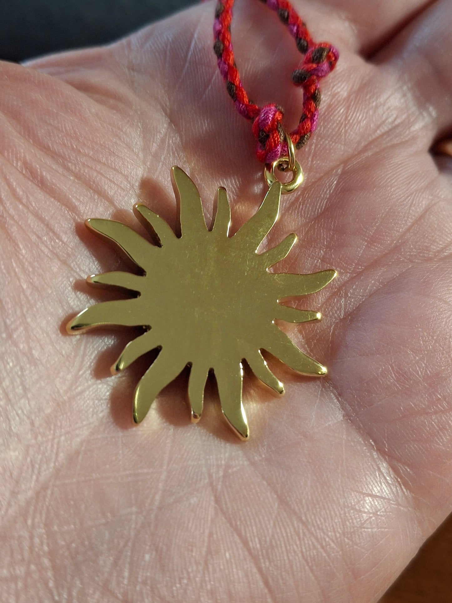 Collier cordon tressé réglable ajustable handmade